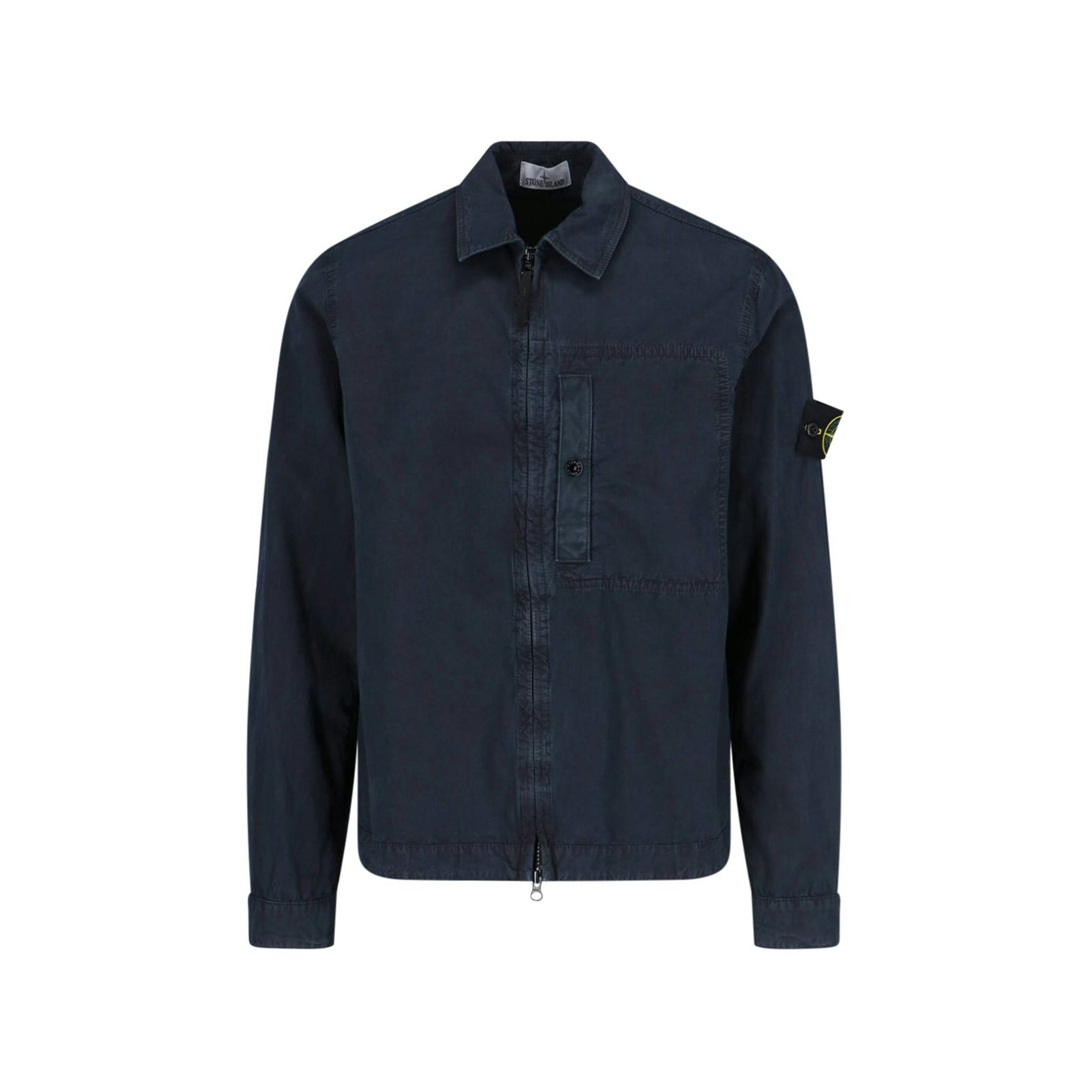 Stone Island Logo Shirt Navy