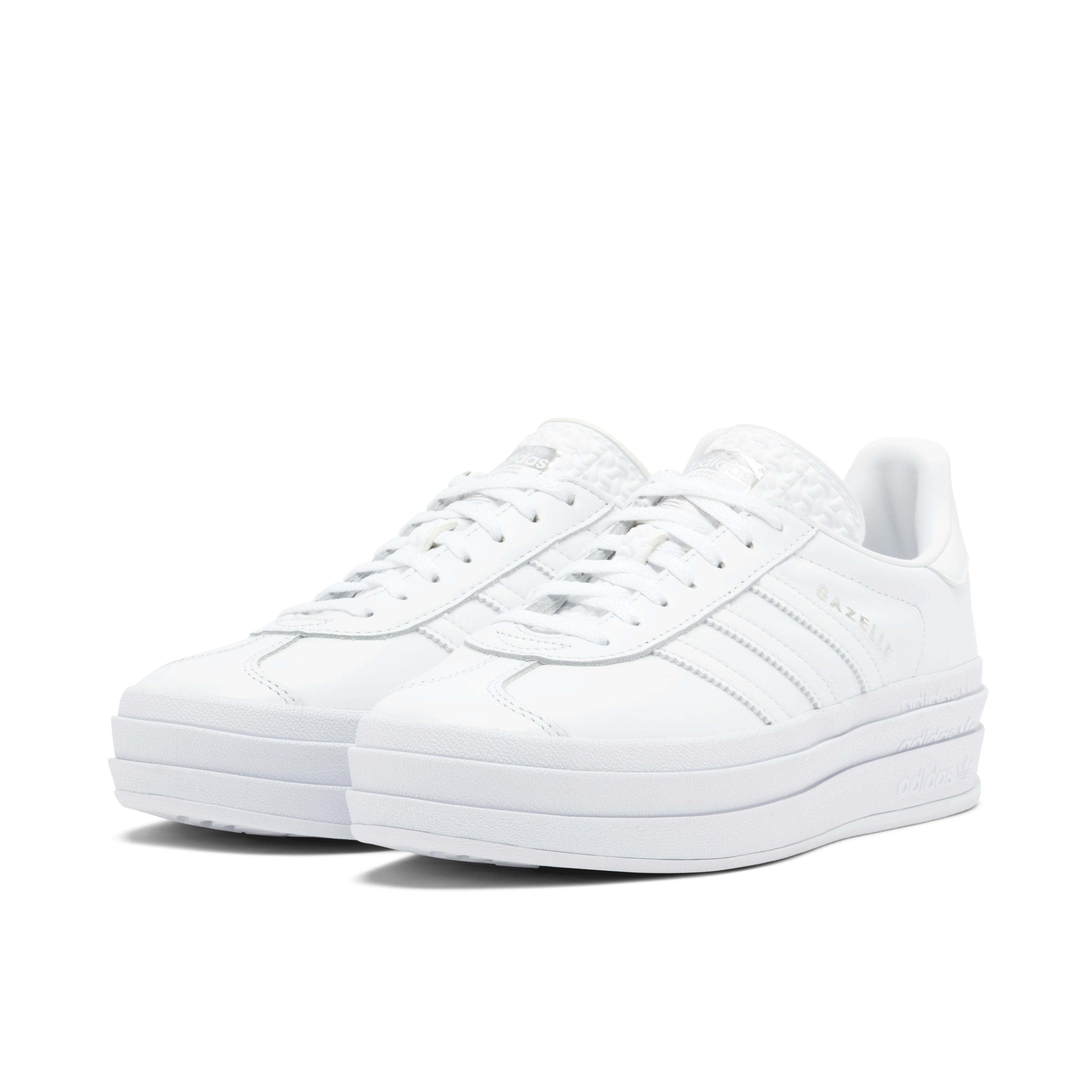 Adidas Gazelle Bold Triple White Womens