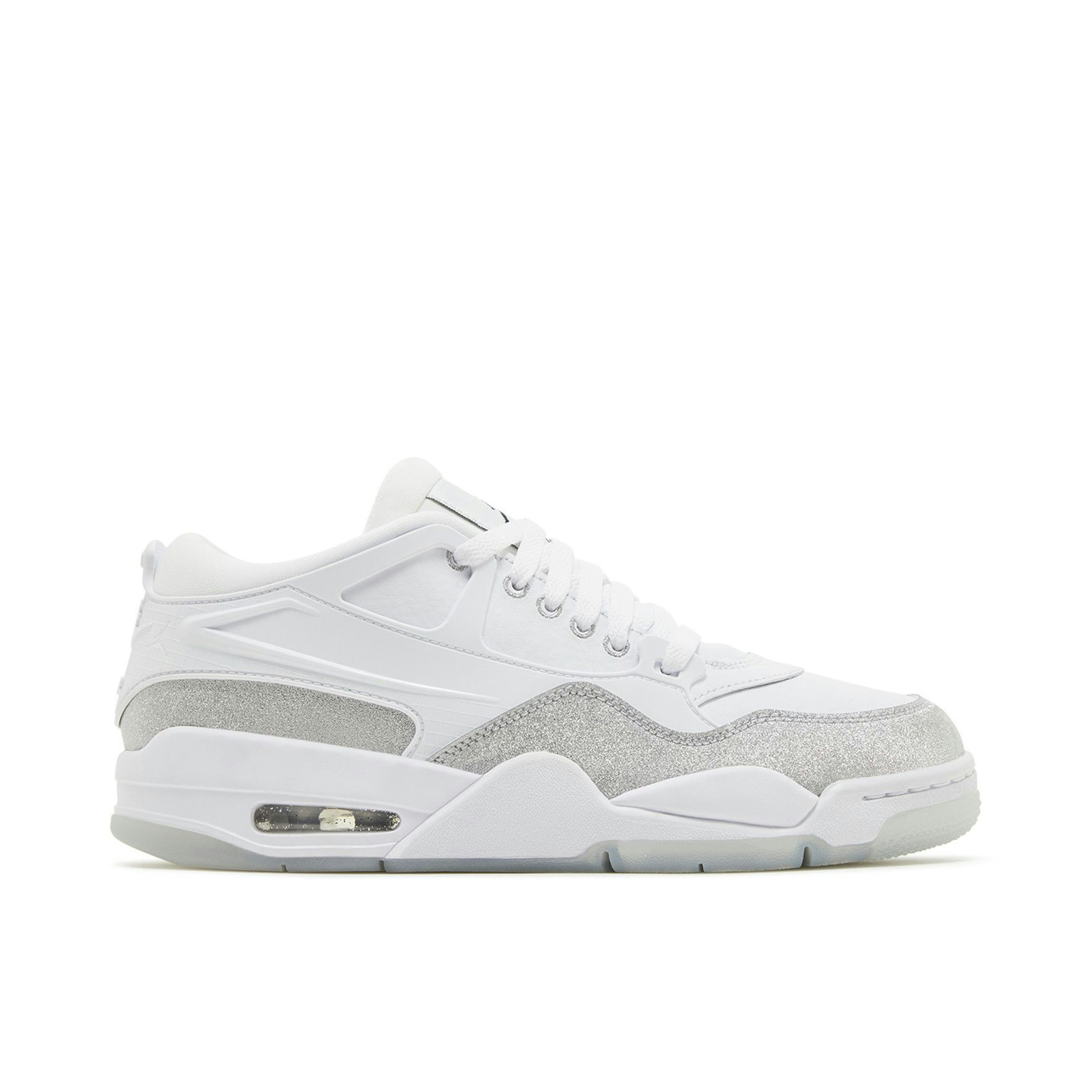 Air Jordan 4 RM White Metallic Silver Womens