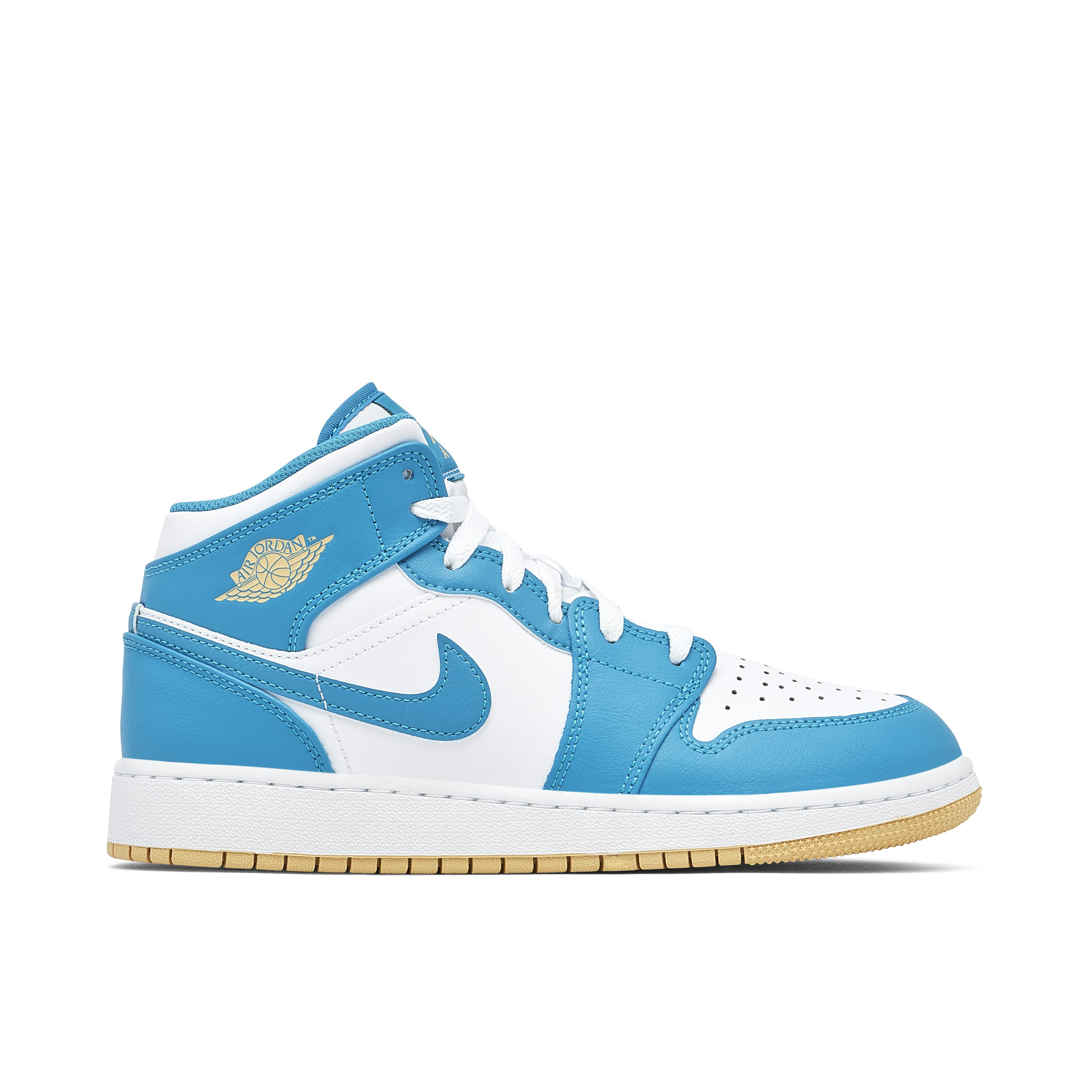 Air Jordan 1 Mid White Teal GS