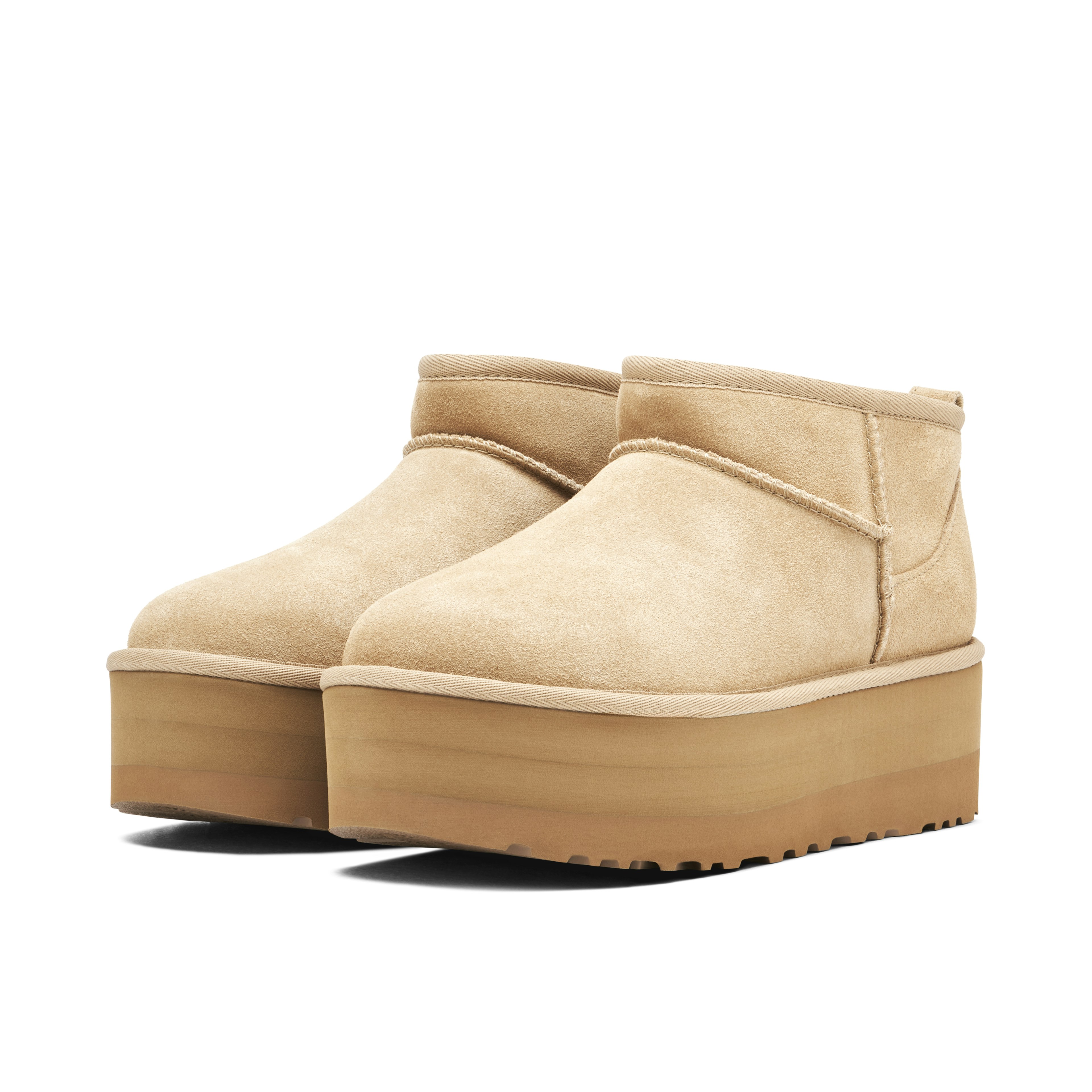 classic ultra mini platform boot sand