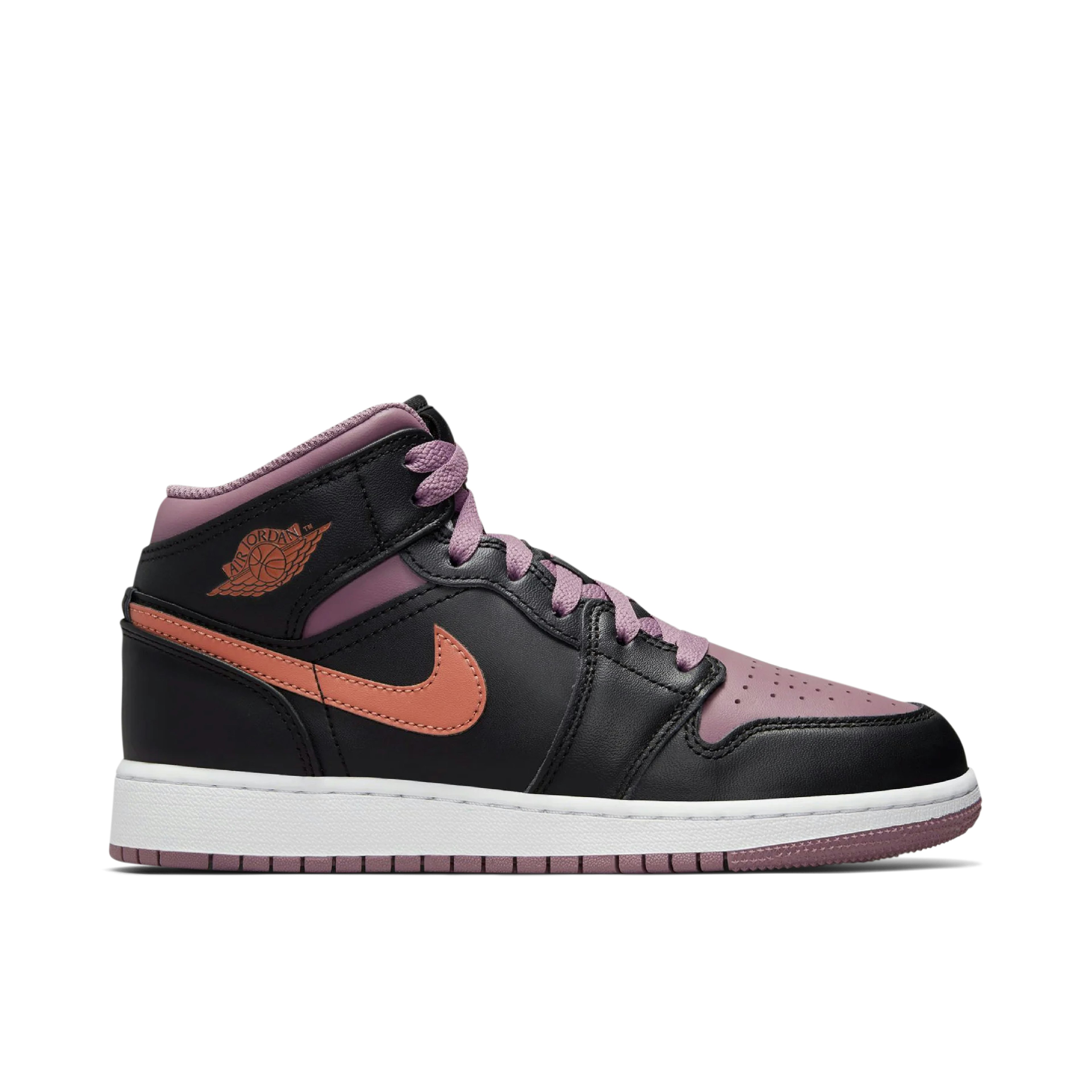 Air Jordan 1 Mid Black Sky J Mauve GS