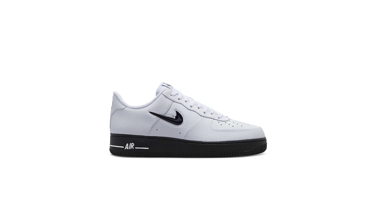 Nike Air Force '07 Low Jewel White Black HQ3826-100 Laced