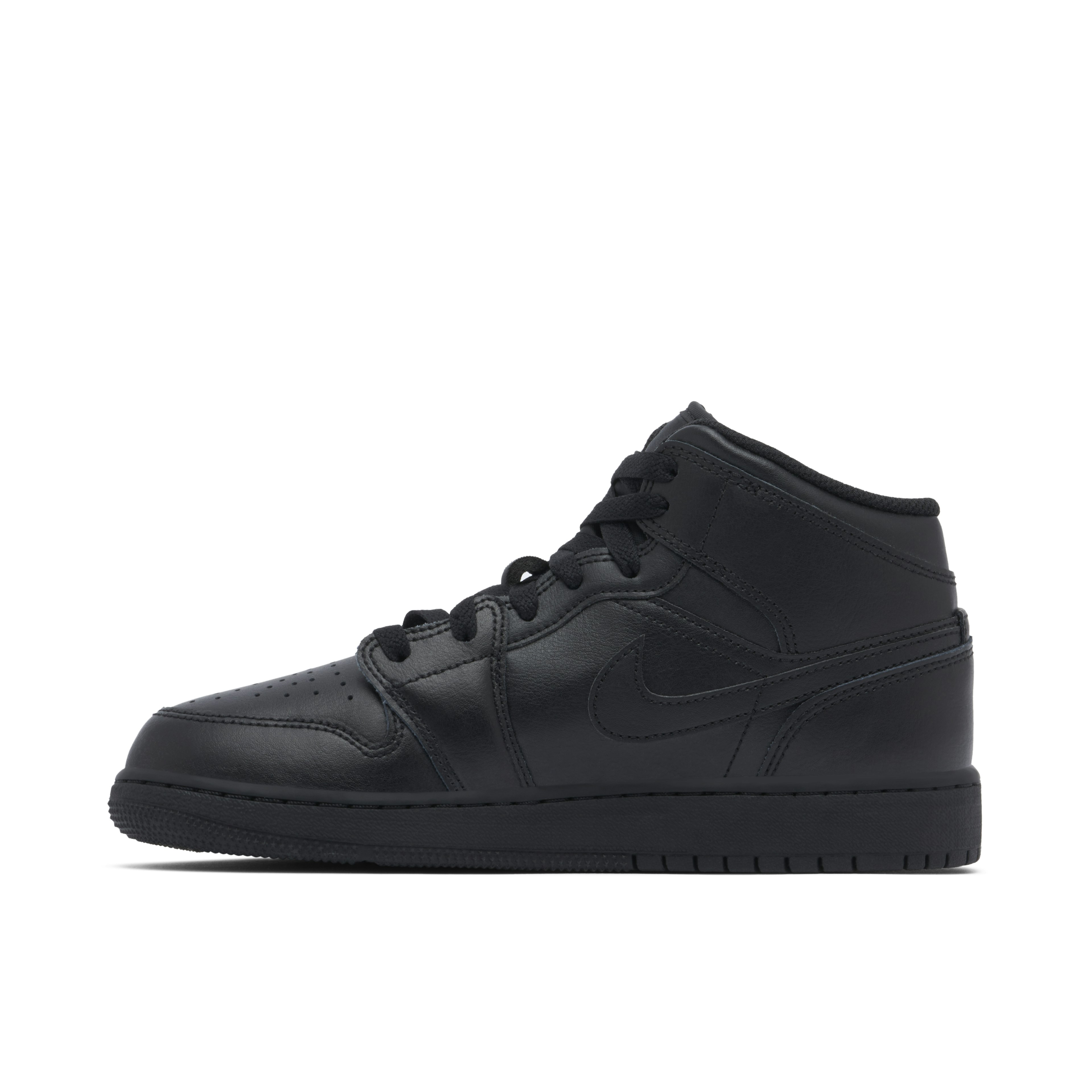 Air Jordan 1 Mid Triple Black GS