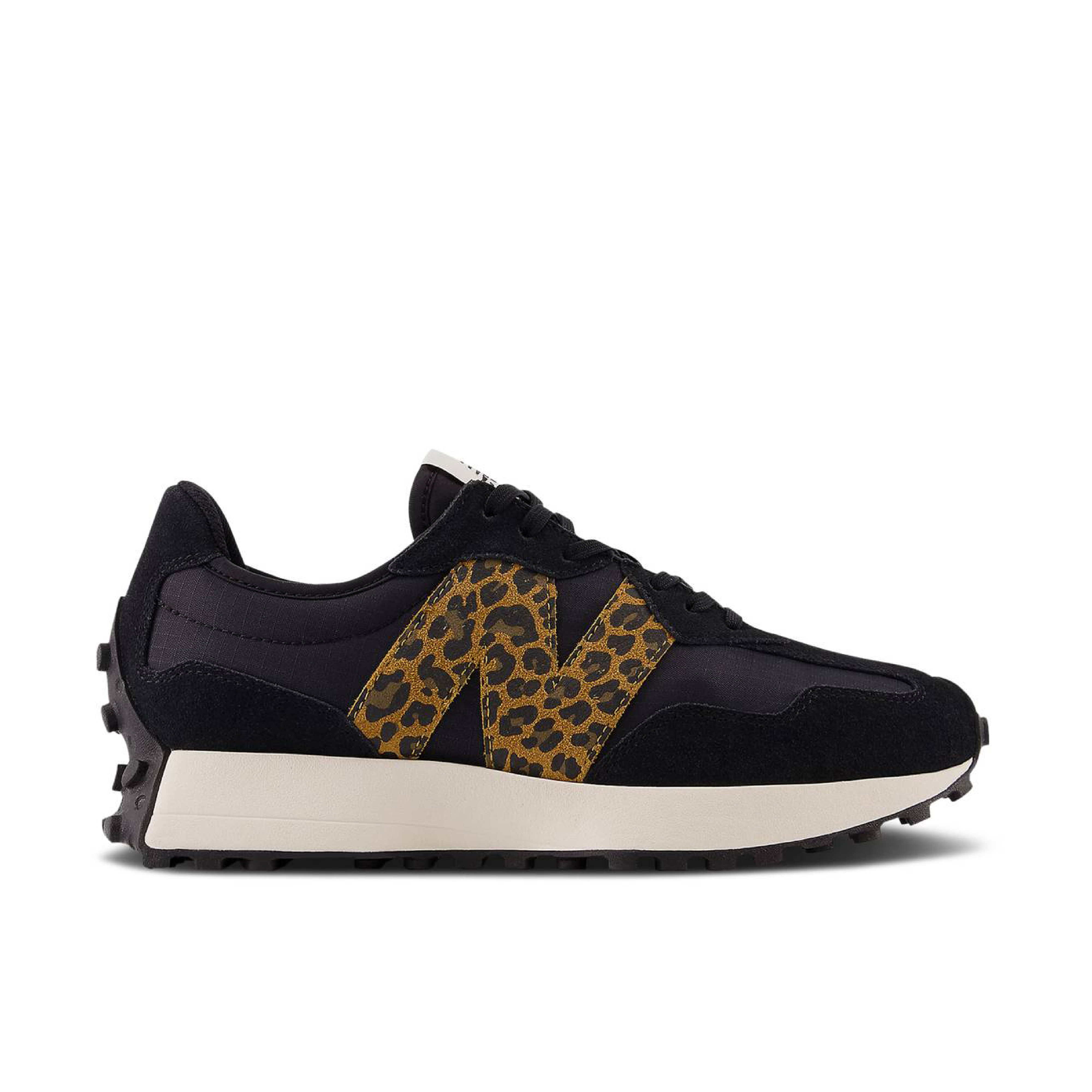 Black and leopard trainers on sale