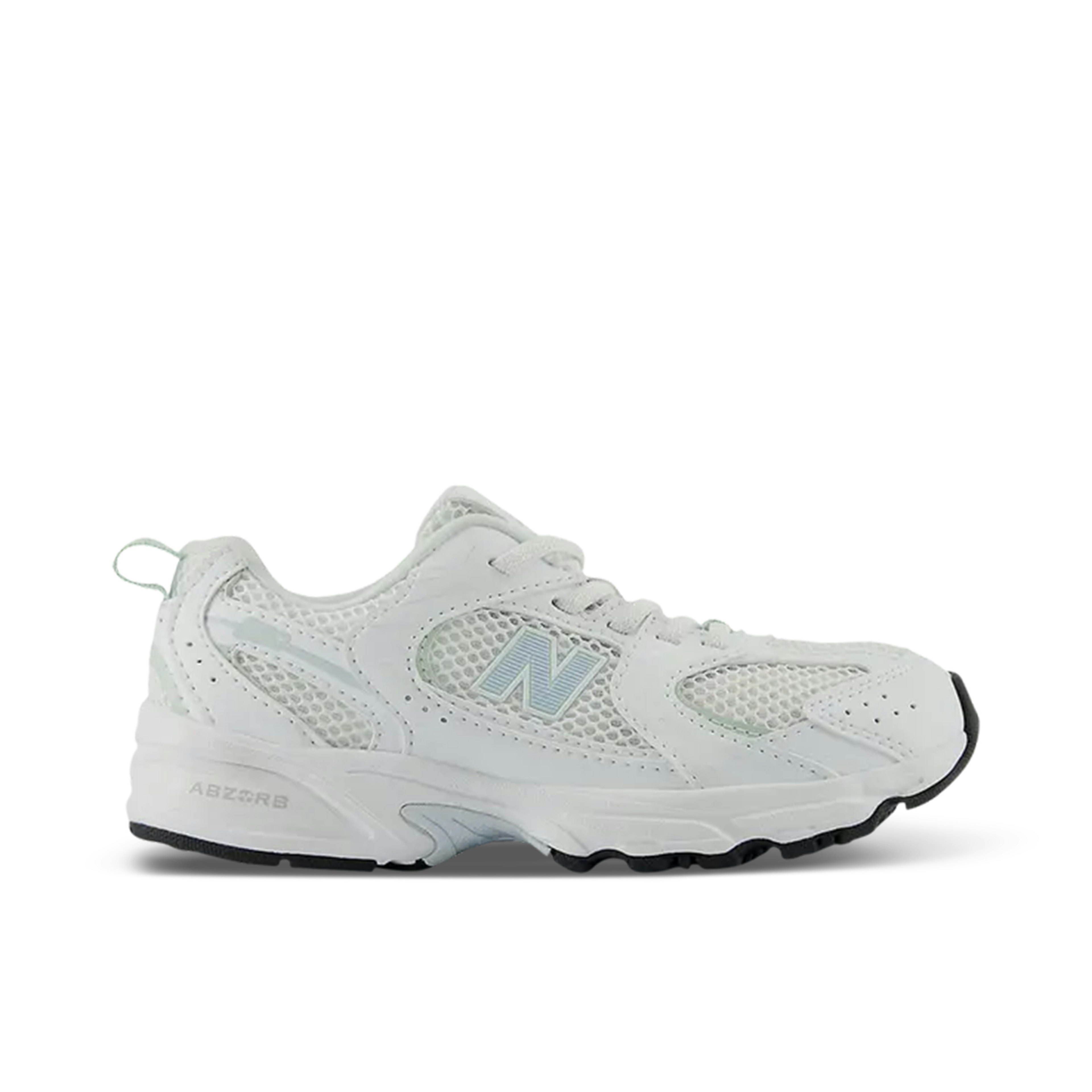 New Balance 530 Bungee Lace White Ice Blue (PS)