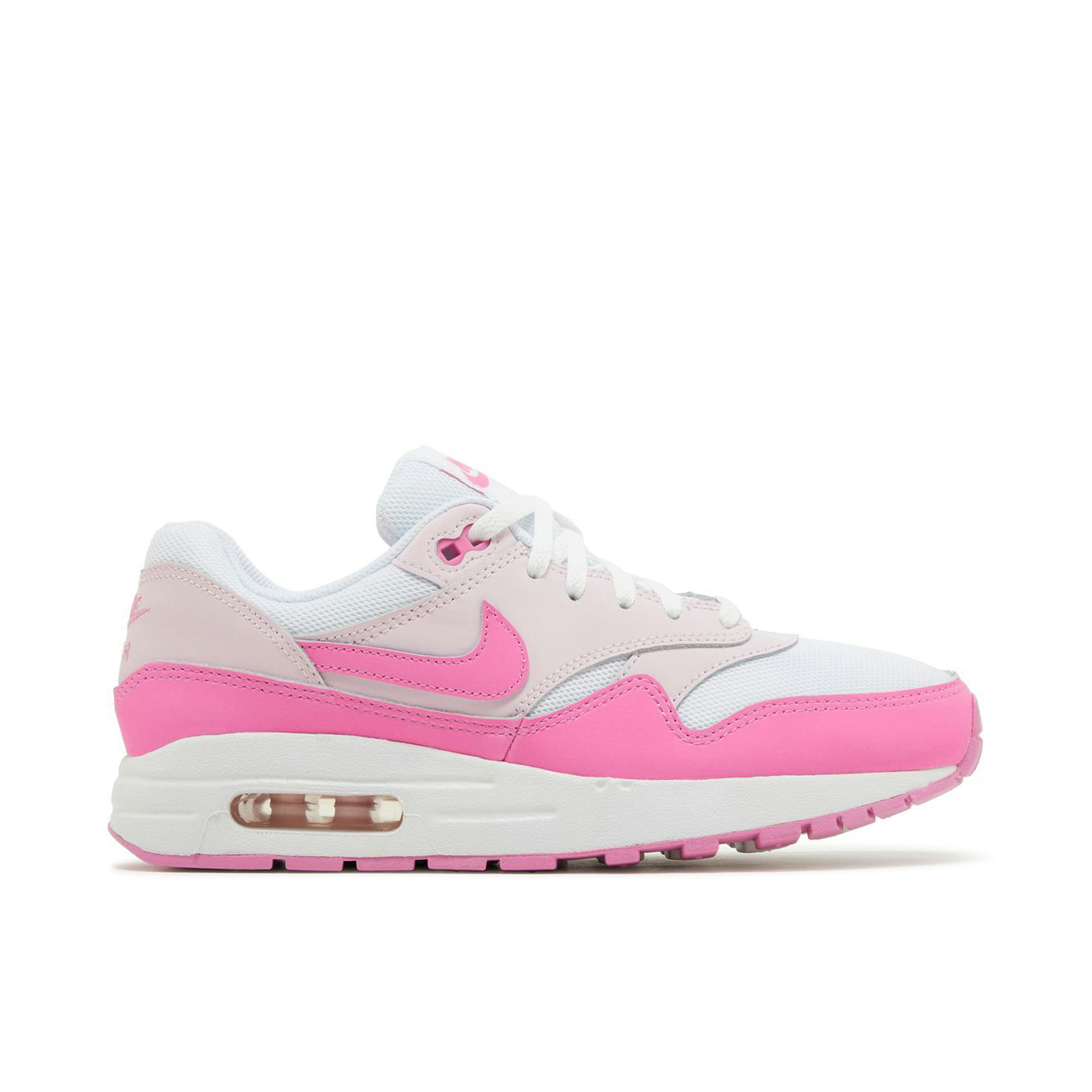 nike comme Air Max 1 White Pink Foam GS