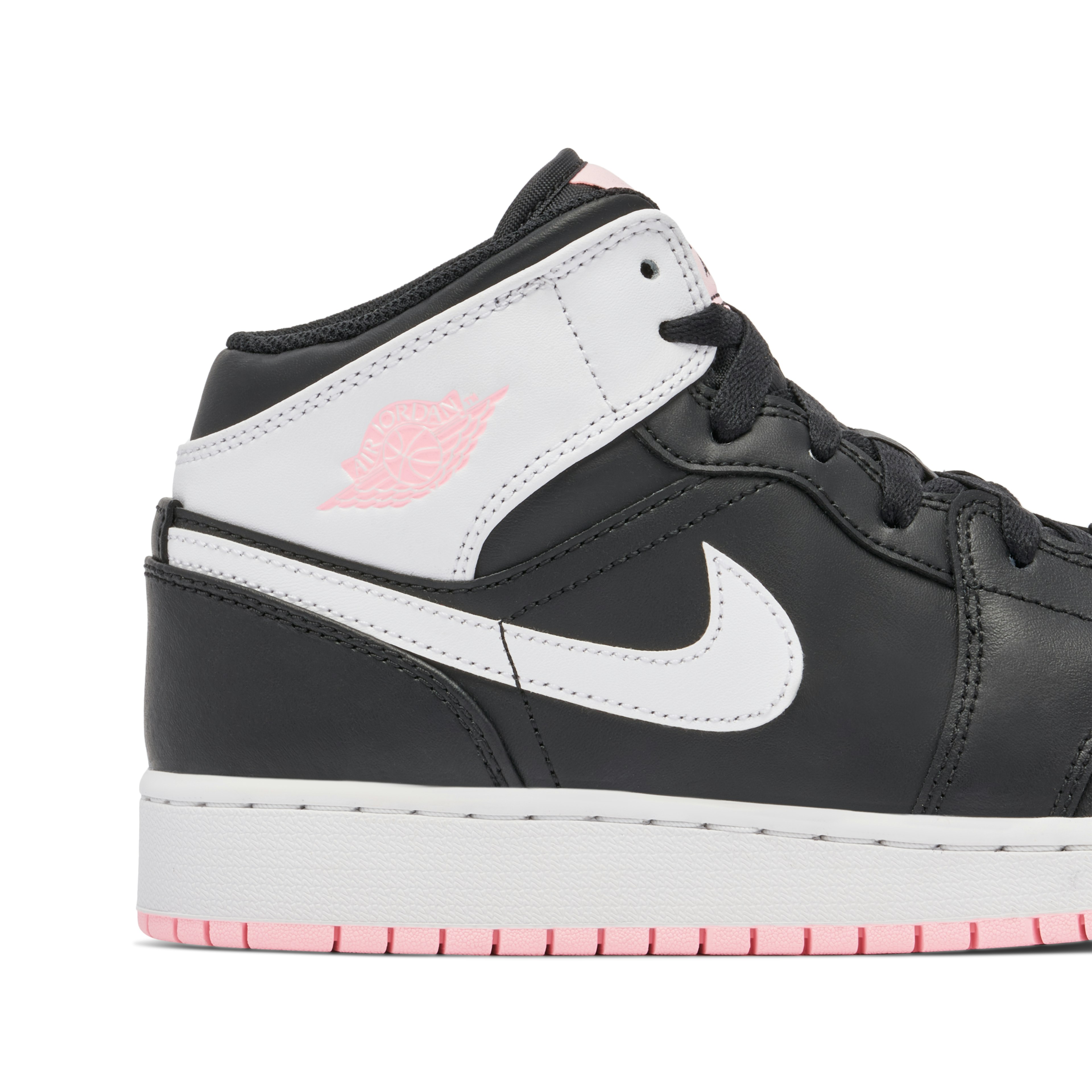 Jordan 1 Mid Black Arctic Pink GS