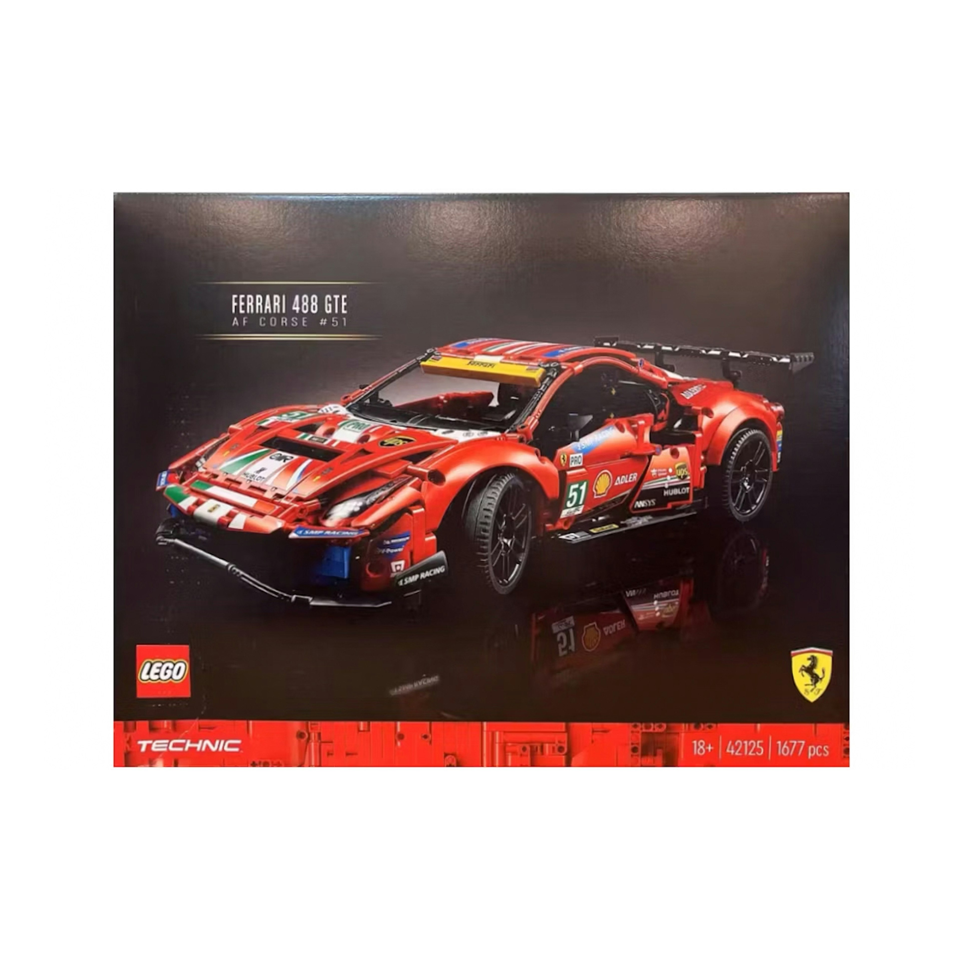 LEGO Technic Ferarri 488 GTE "AF Corse #51" Set 42125