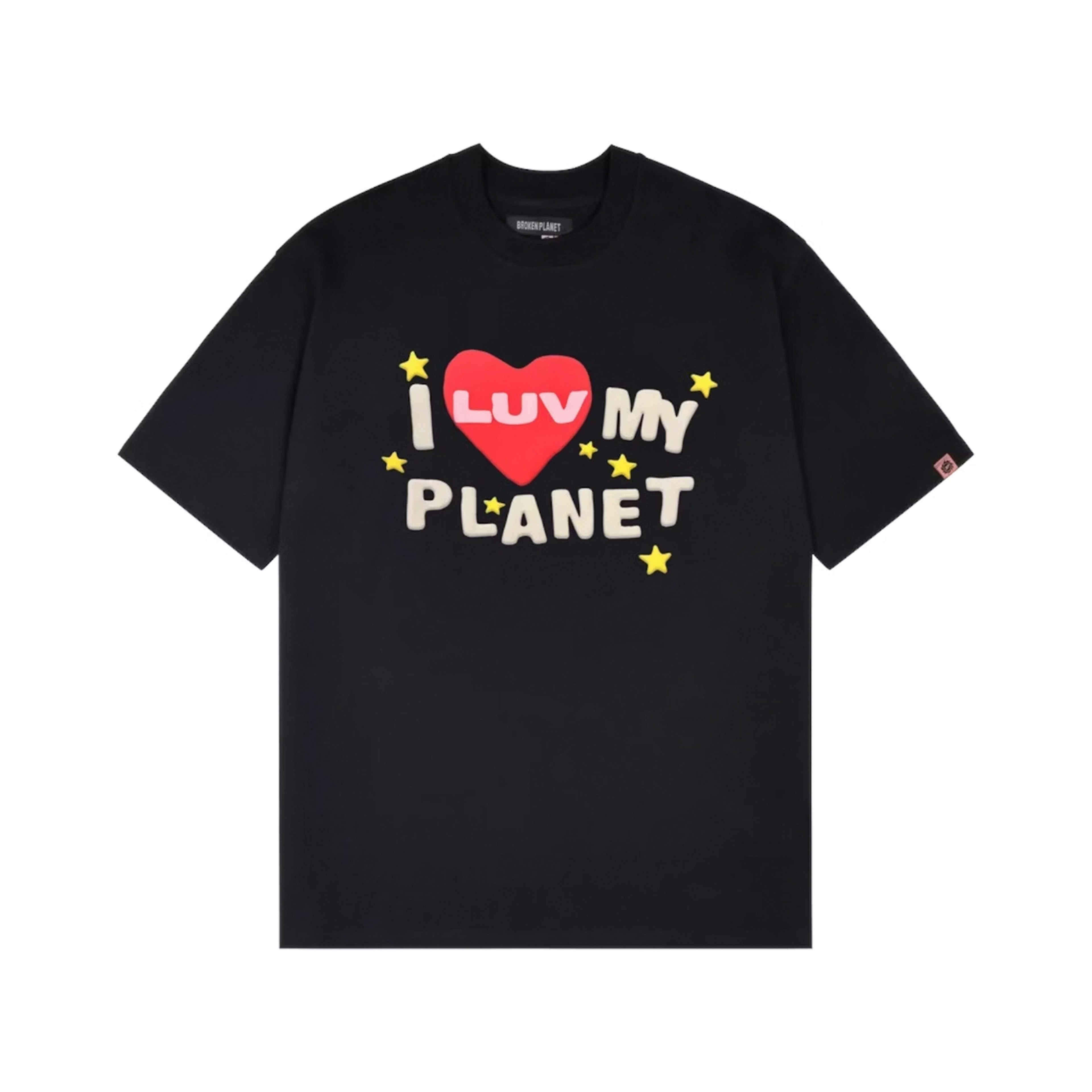 Broken Planet Luv My Planet T-shirt Midnight Black