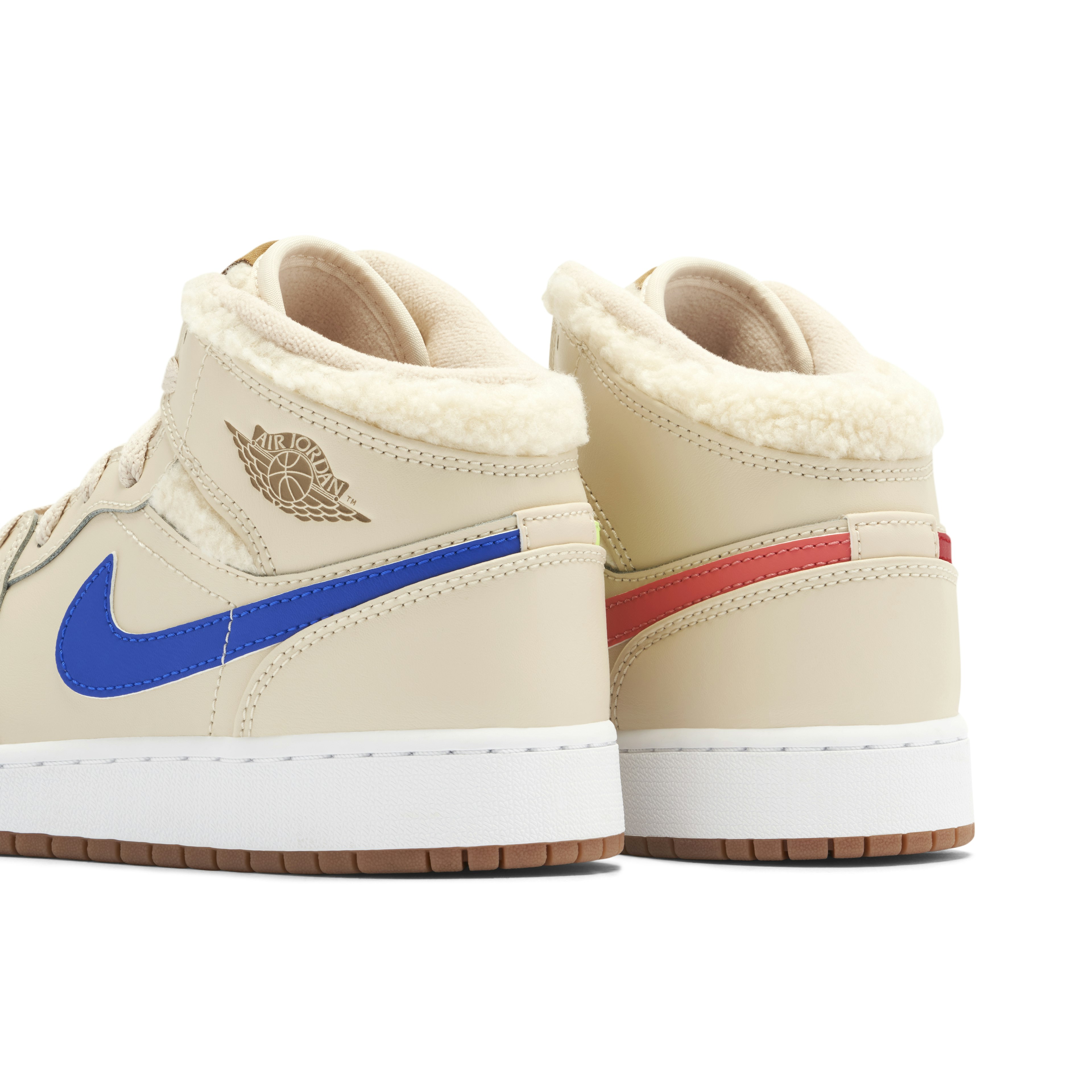 Air Jordan 1 Mid Fleece Pearl White GS