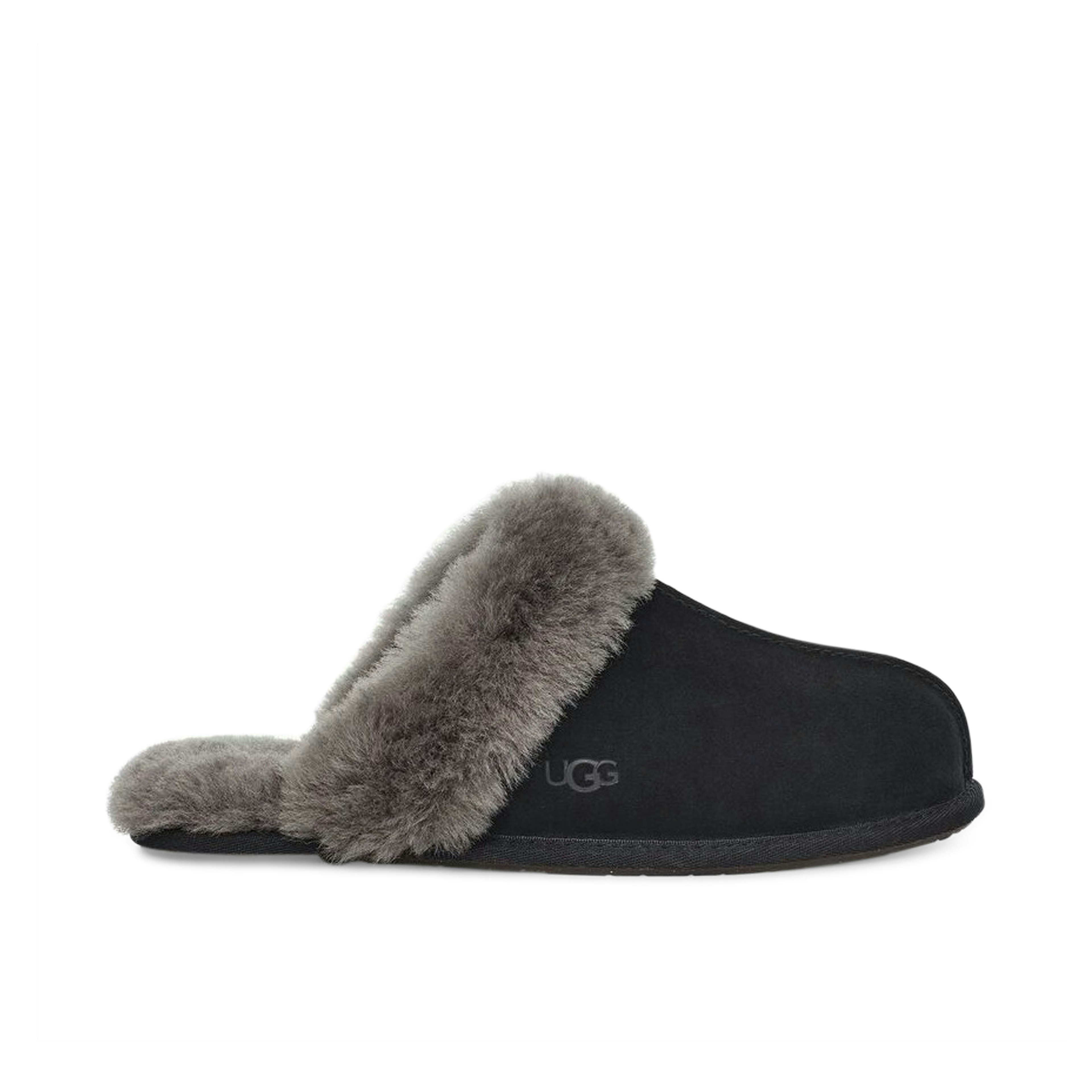 UGG Scuffette II Slipper Black Grey Womens