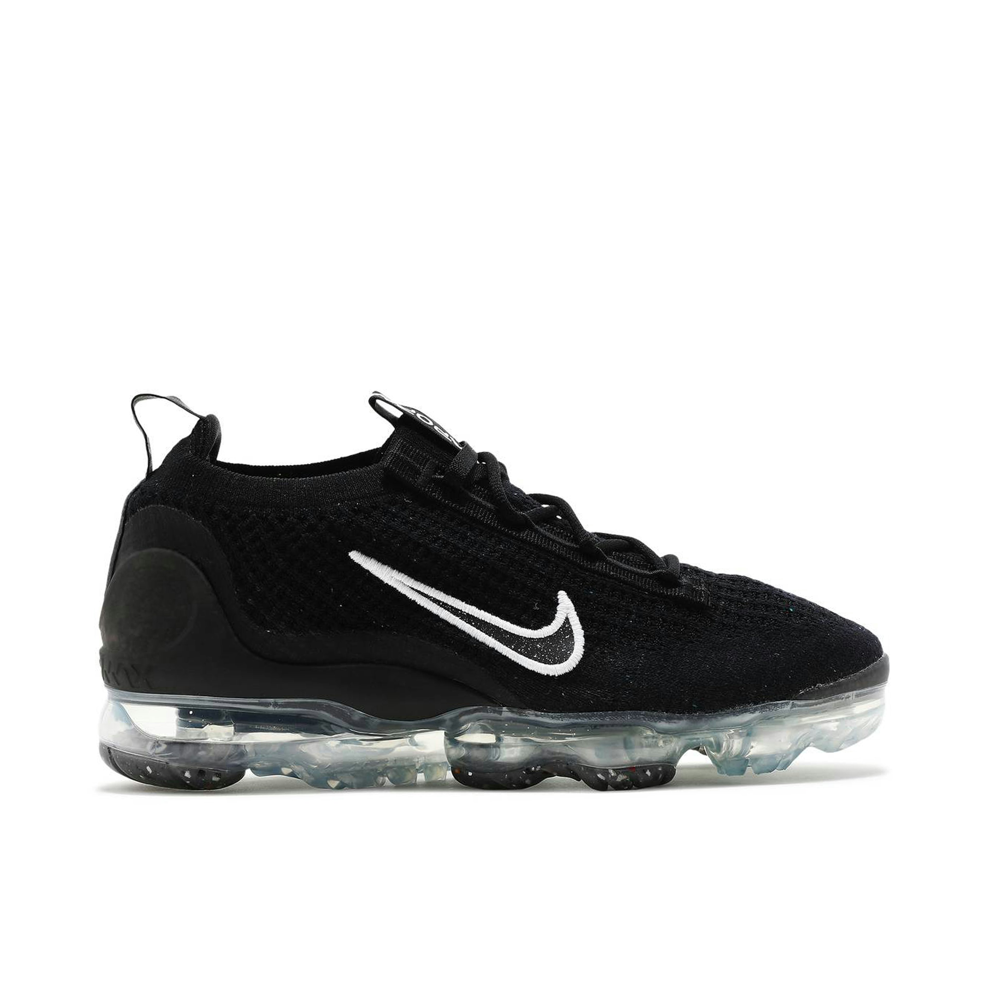 Nike Air VaporMax Flyknit 2021 Black Metallic Silver Femme