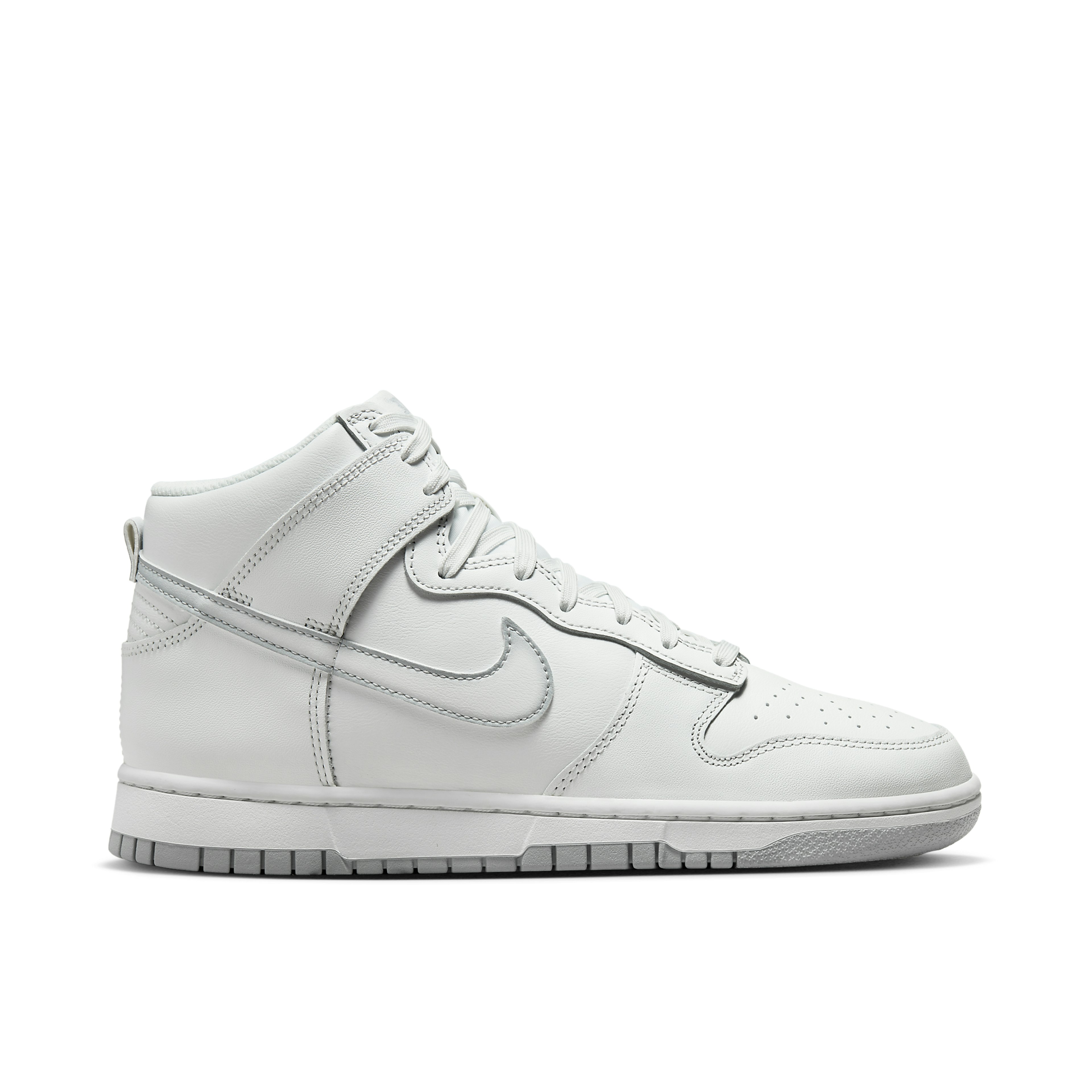 NIKE DUNK HIGH AIRBRUSH SWOOSH WHITE WOLF GREY