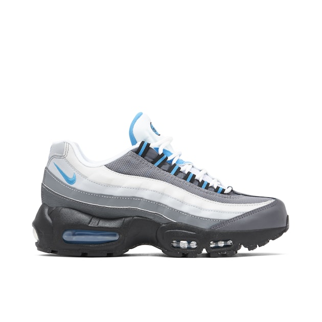 Nike Air Max 95 Recraft Grey Laser Blue GS CJ3906-002 Laced