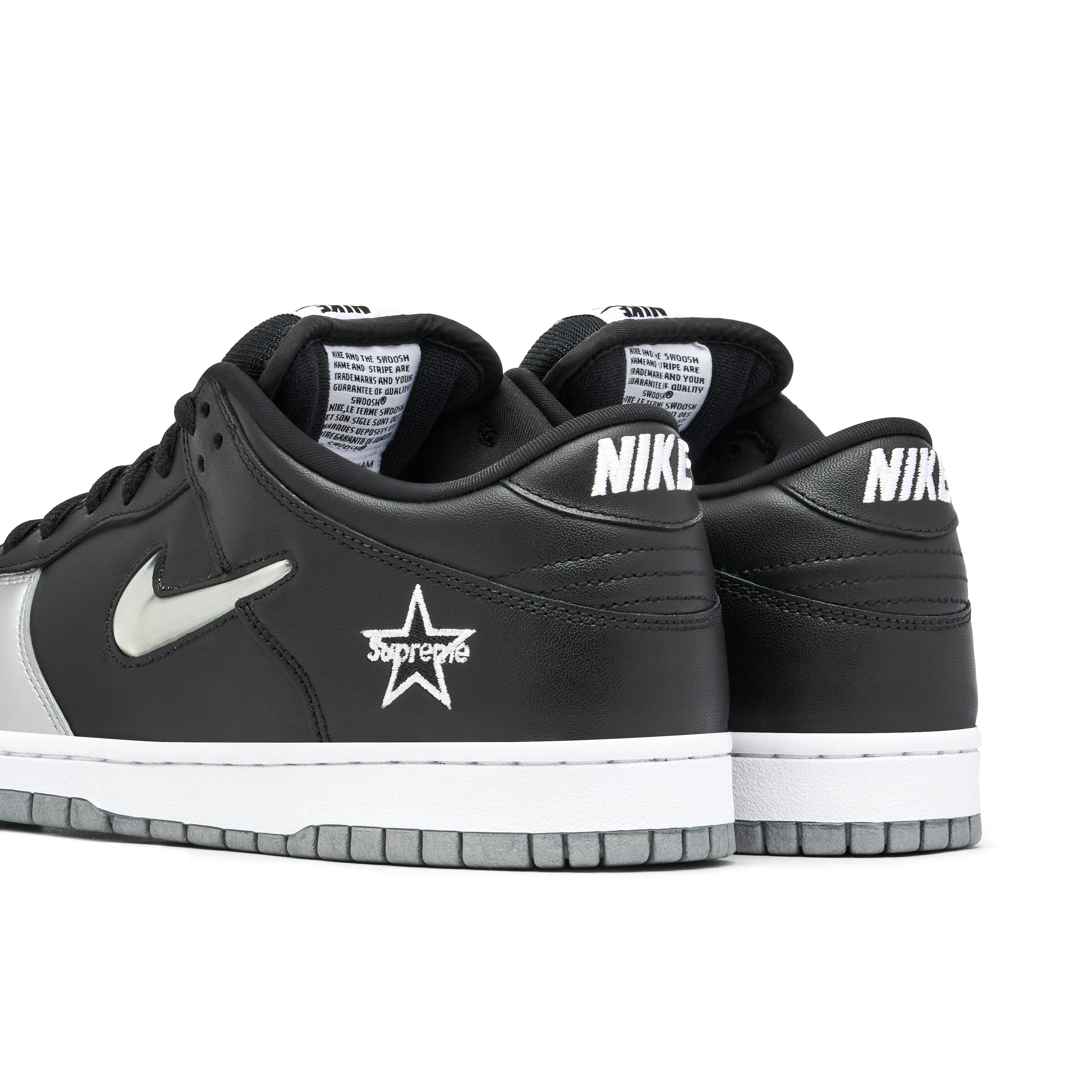 Supreme x Nike SB Dunk Low Metallic Silver