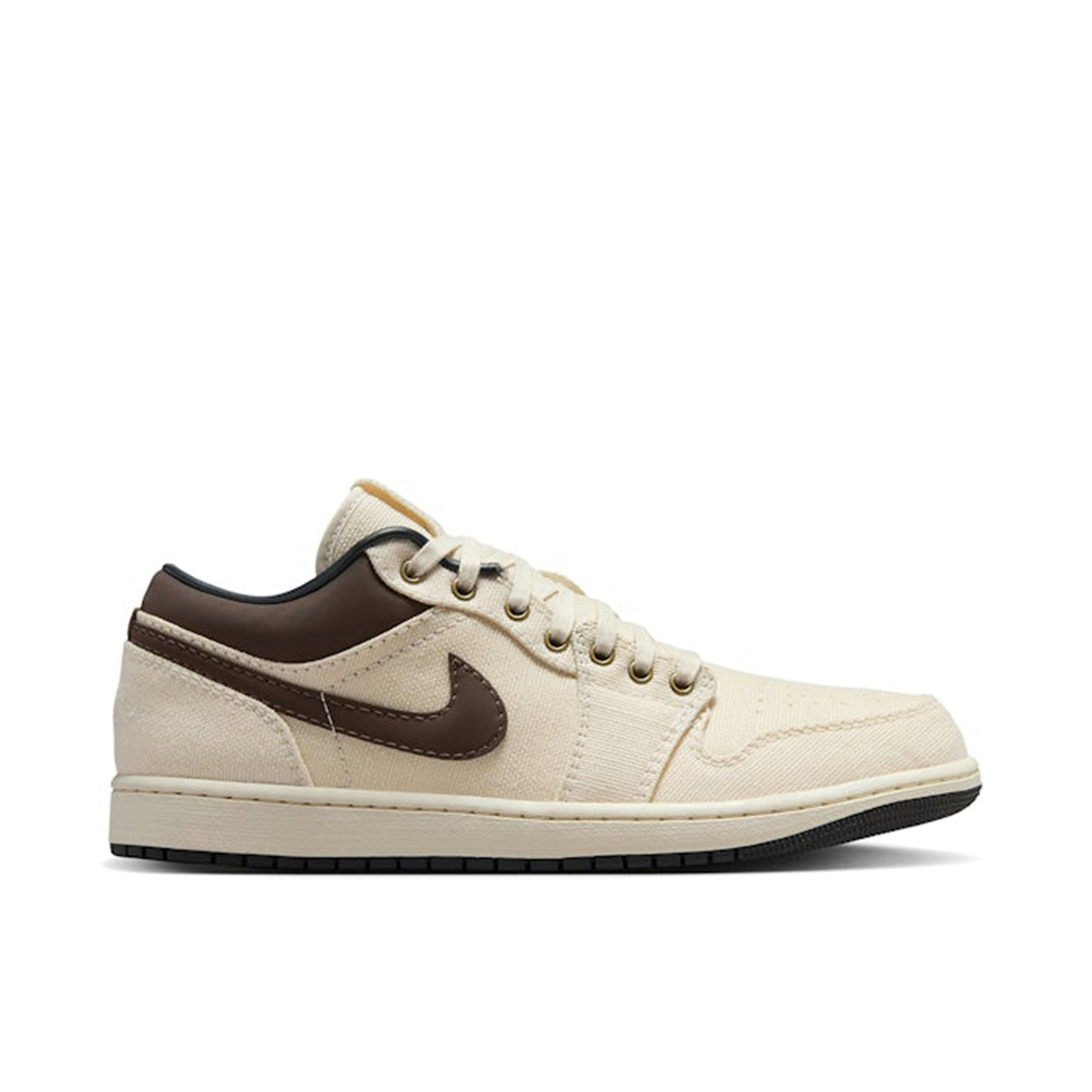 Air Jordan 1 Low Premium Pale Ivory Off Noir Baroque Brown