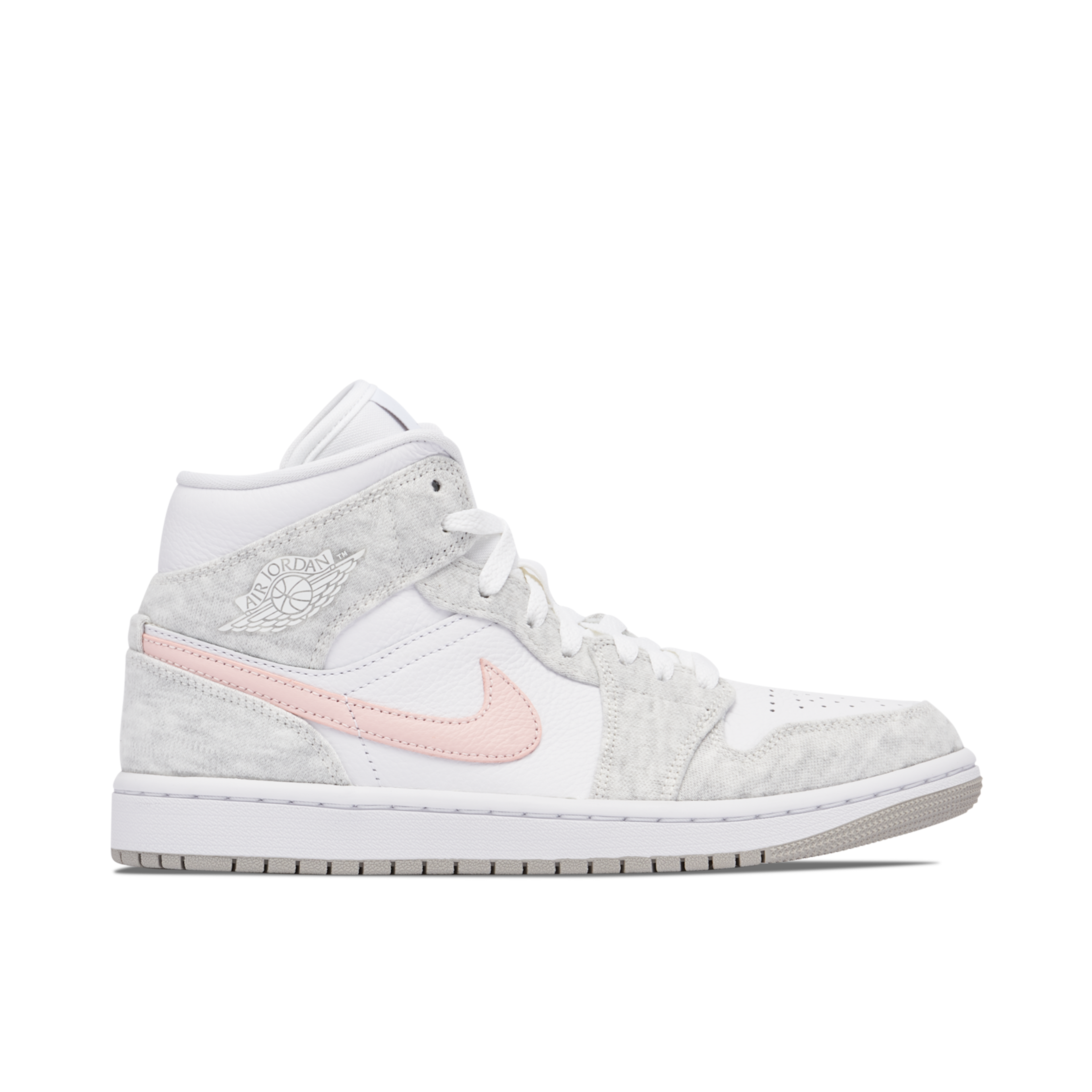 Air Jordan 1 Mid White Light Iron Ore für Damen