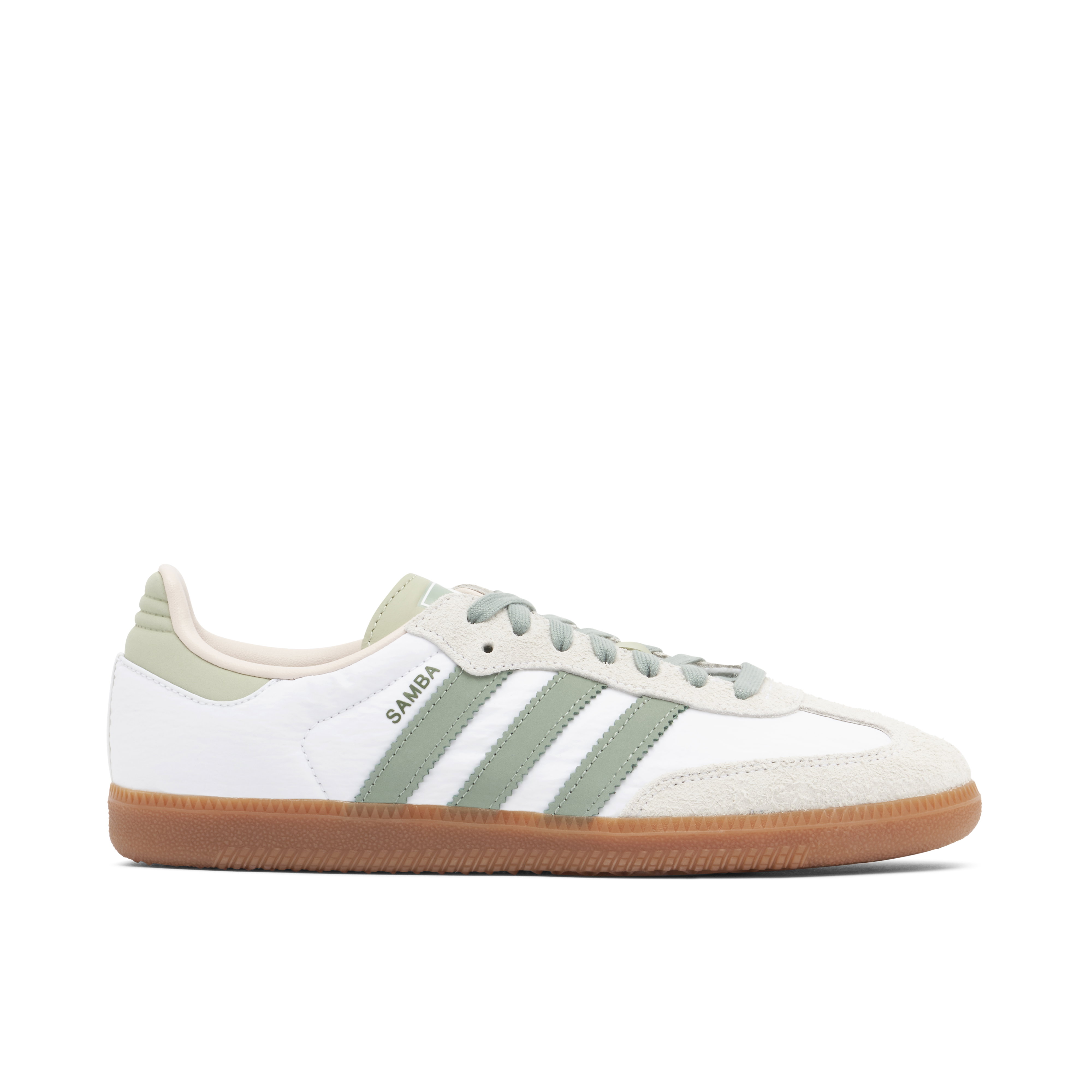 Adidas Samba OG Cloud White Silver Green Putty Mauve | ID0492 | Laced
