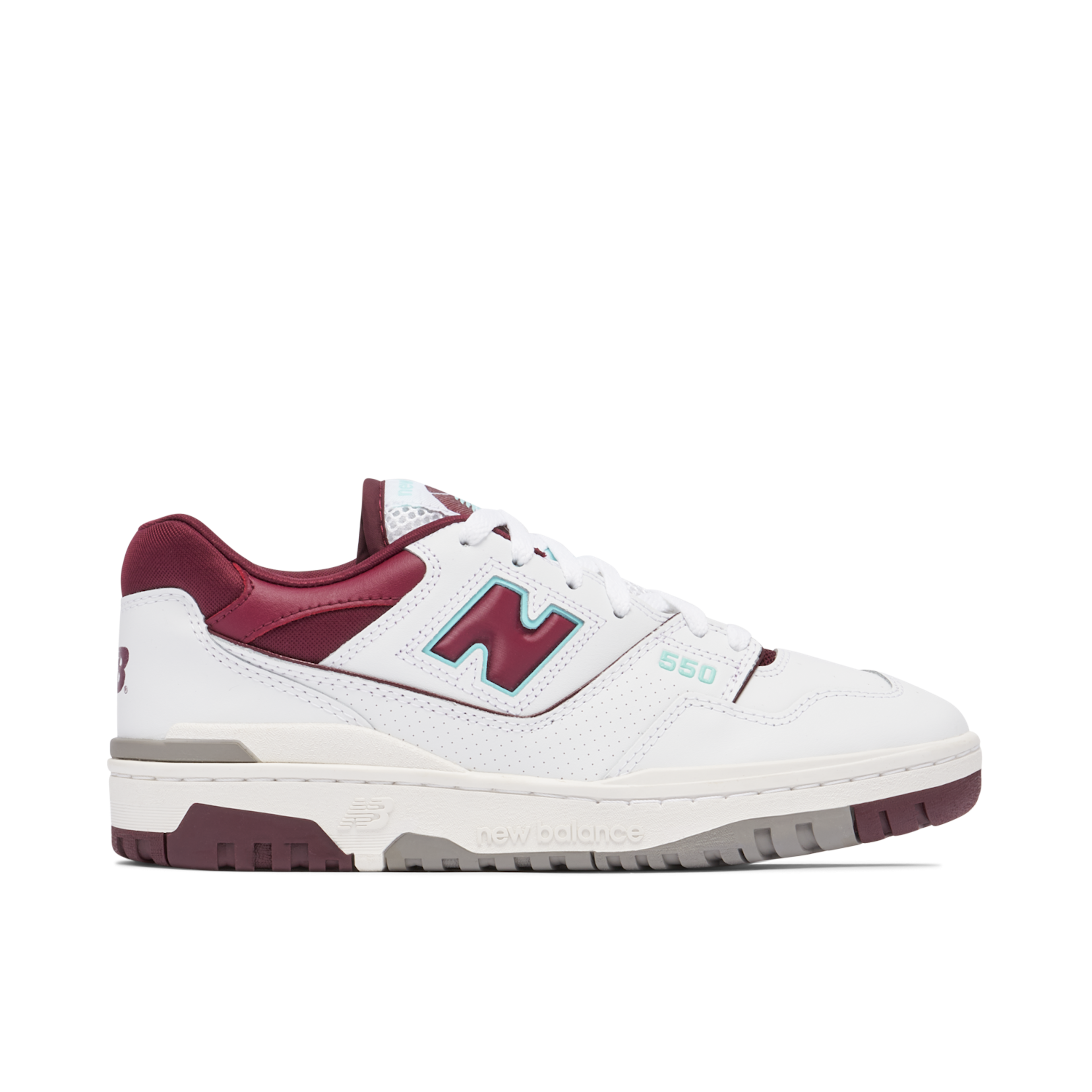 New Balance 550 Burgundy Cyan