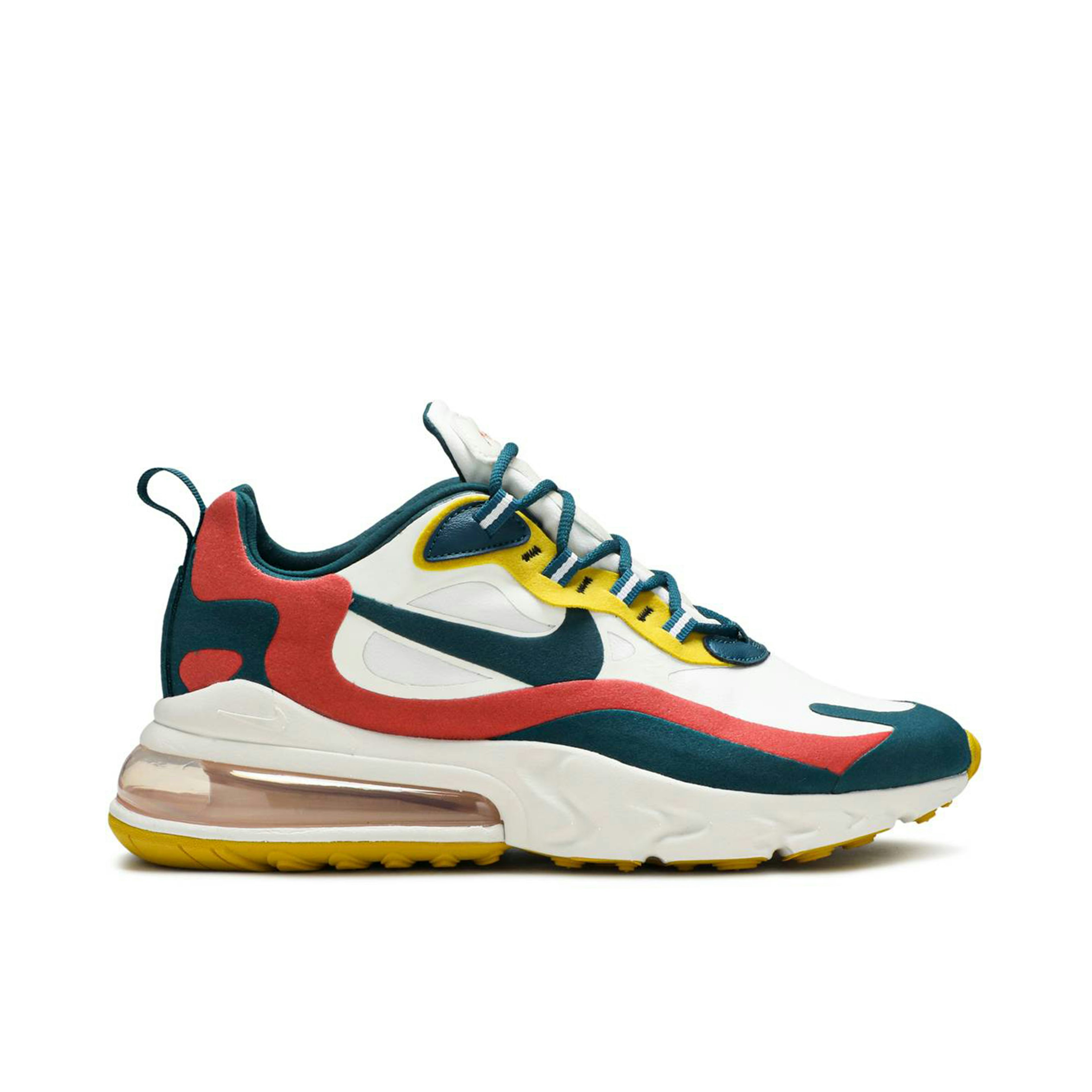 Nike Air Max 270 React White Turquoise Yellow