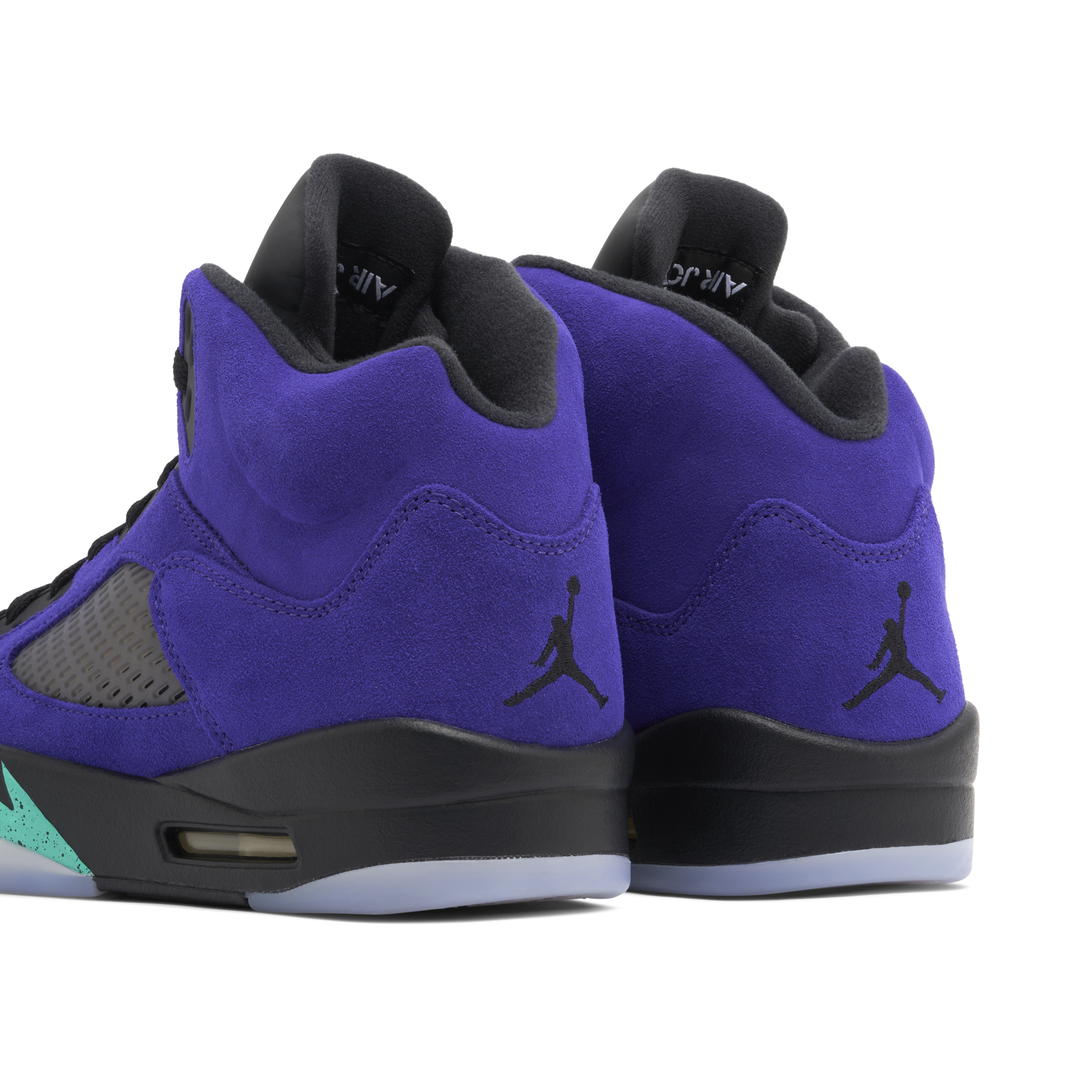 Purple jordans 5 on sale