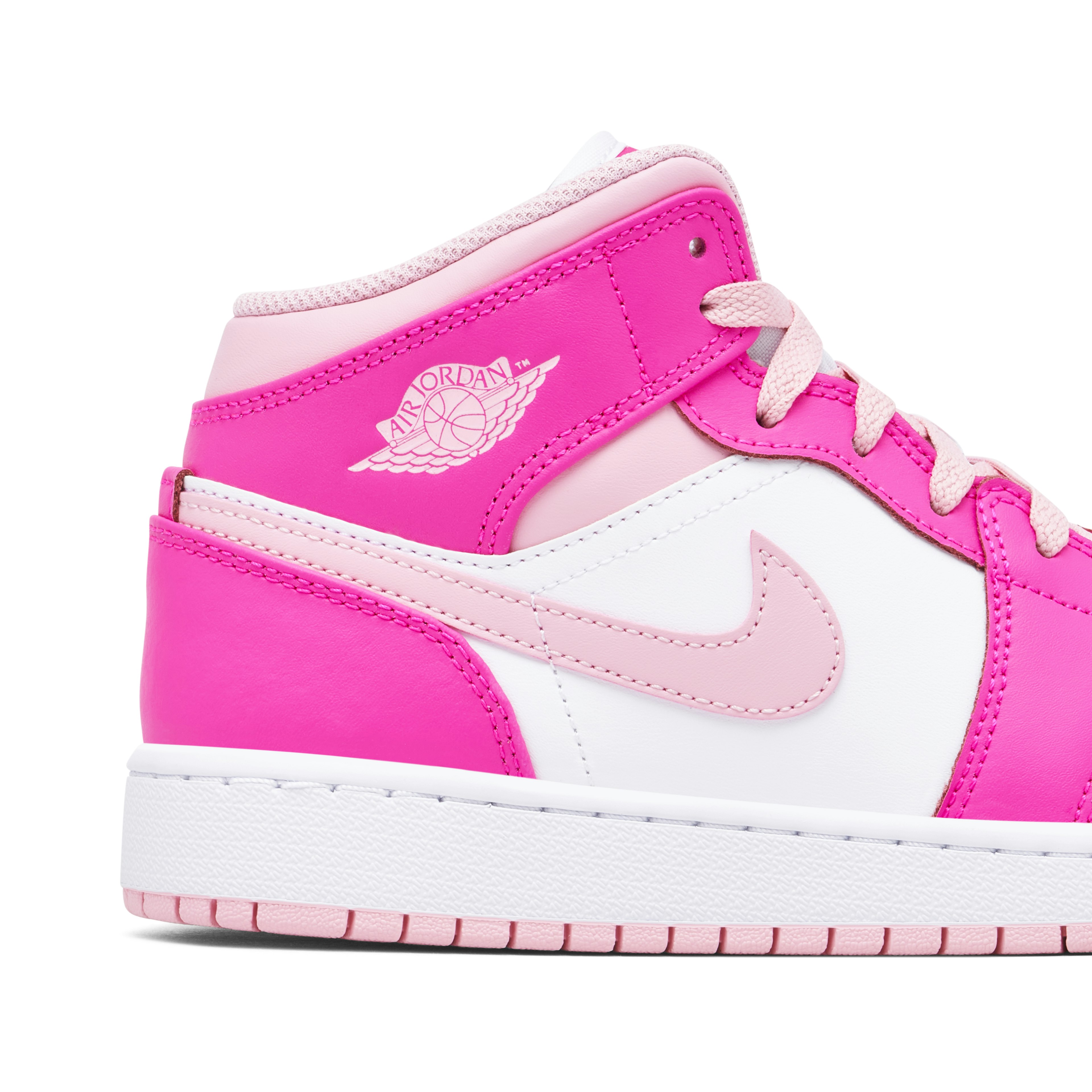 Air Jordan 1 Mid Fierce Pink GS