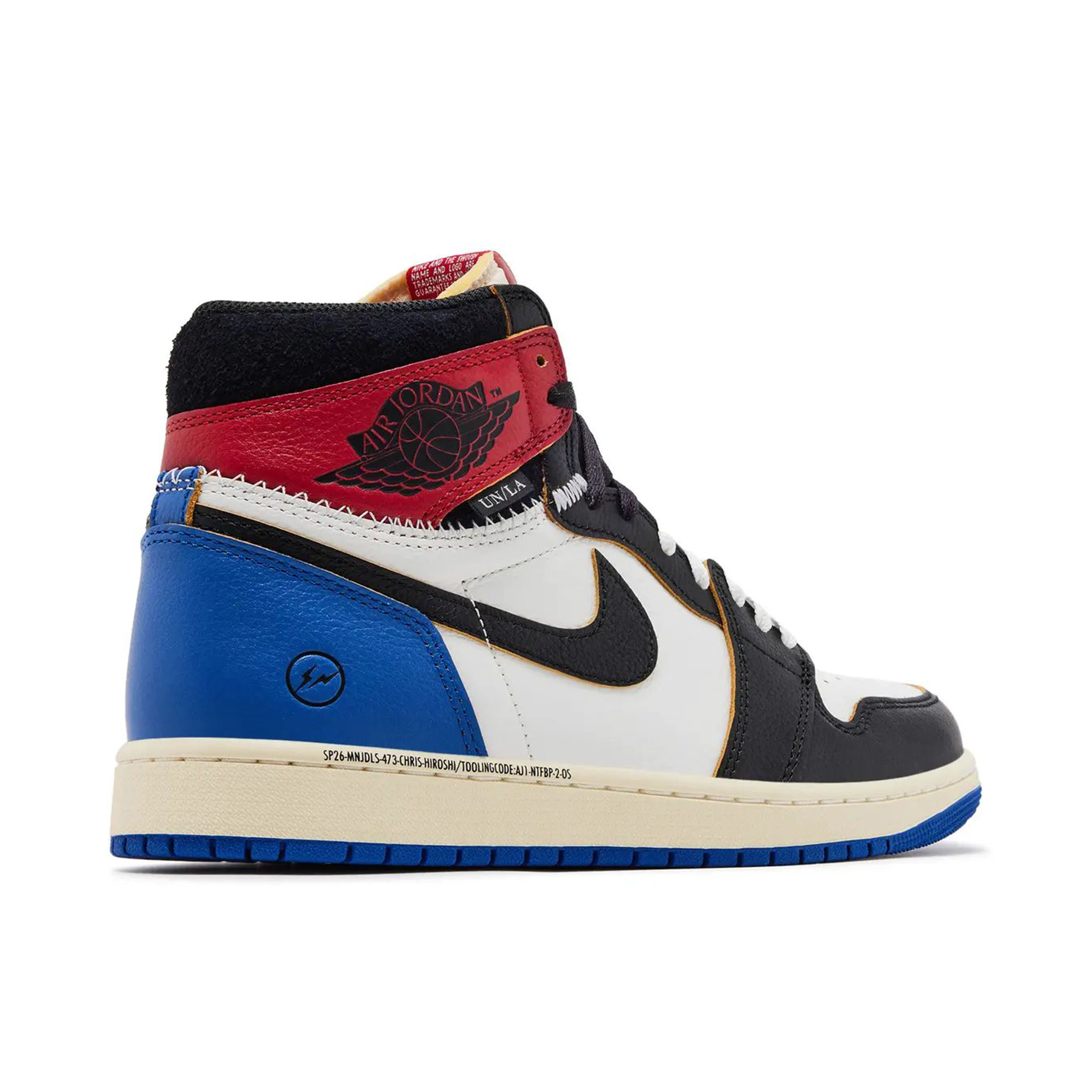 Air Jordan 1 Retro High OG SP Fragment x Union LA Varsity Red Sport Royal