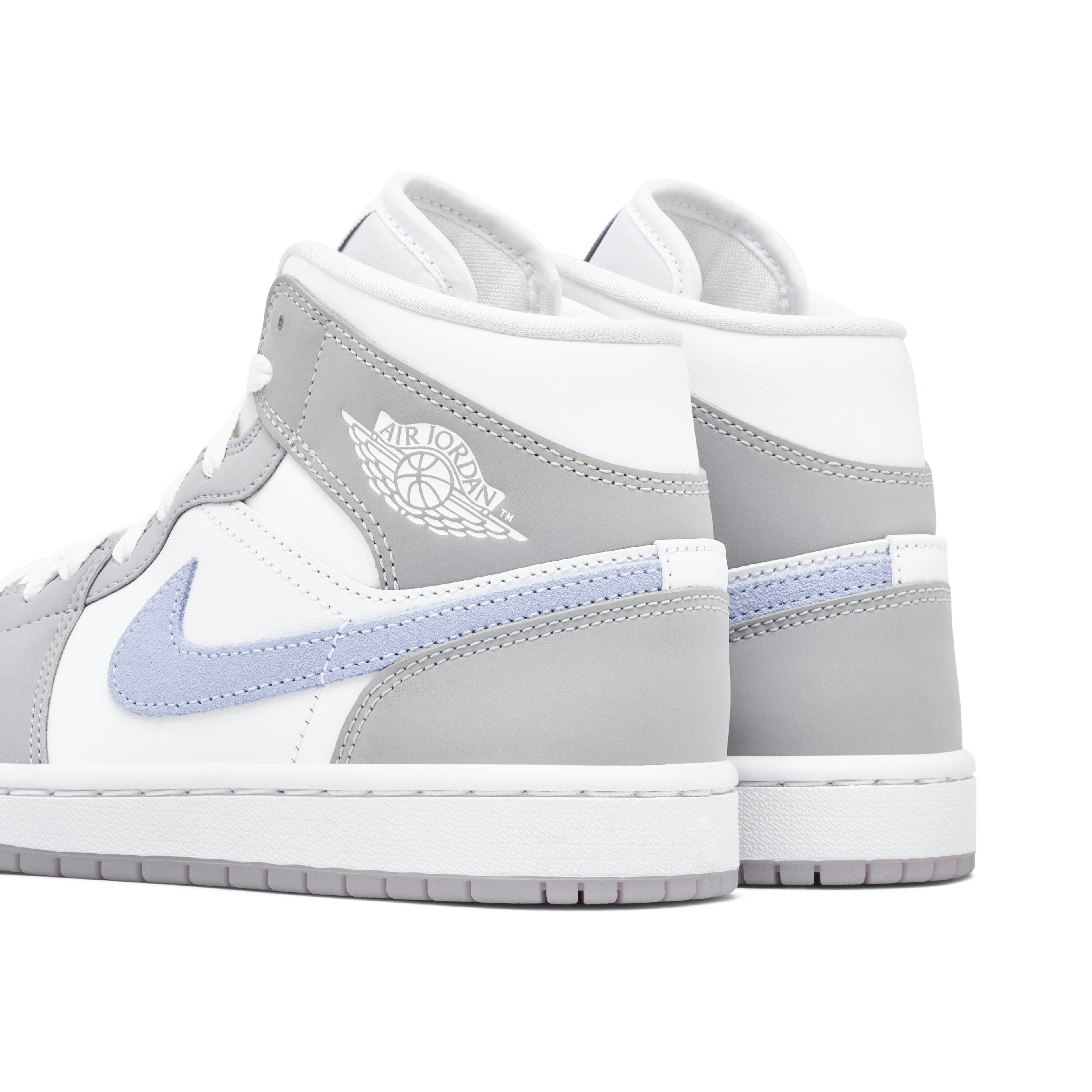 Air Jordan 1 Mid Grey Blue Womens