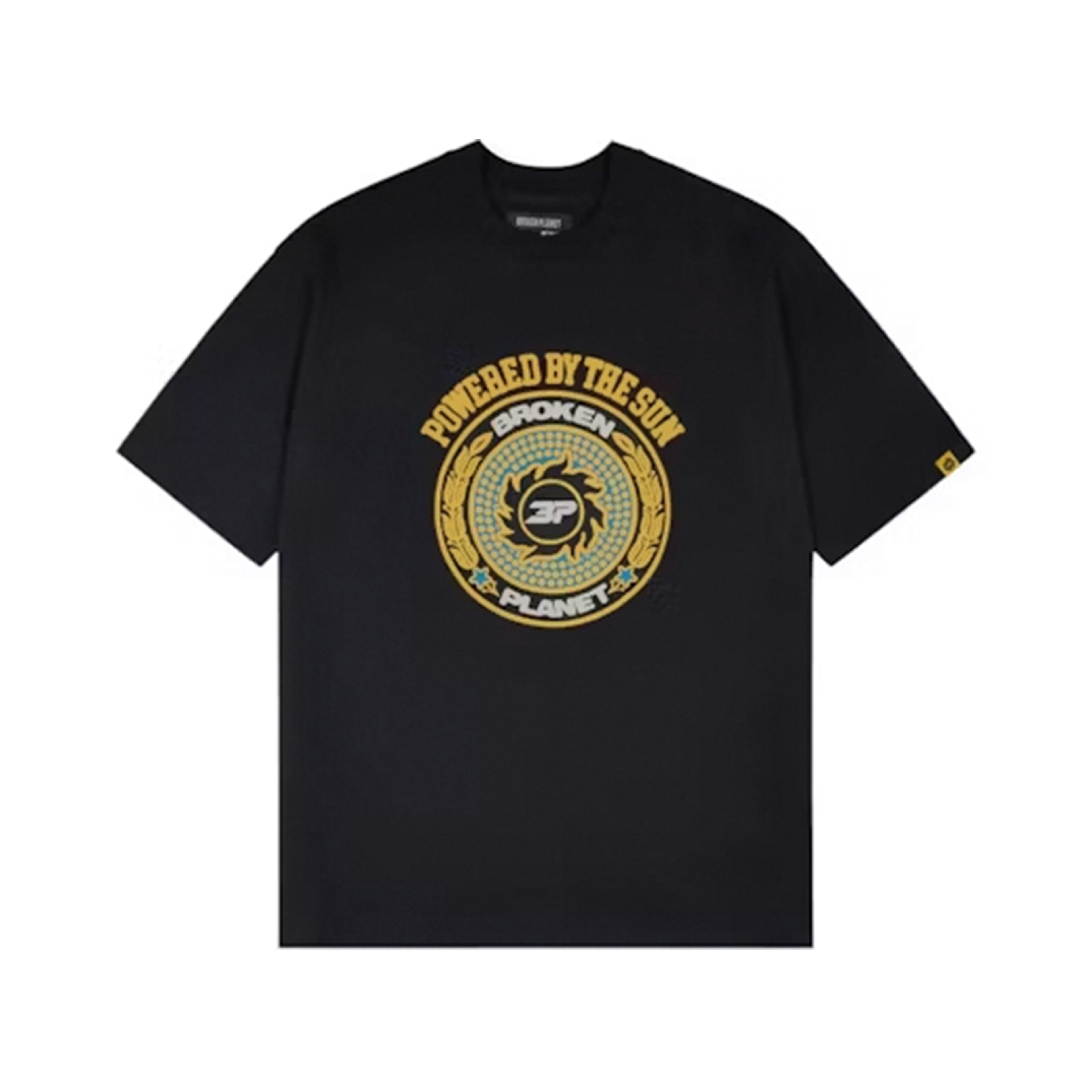 Broken Planet Crest T-shirt Midnight Black