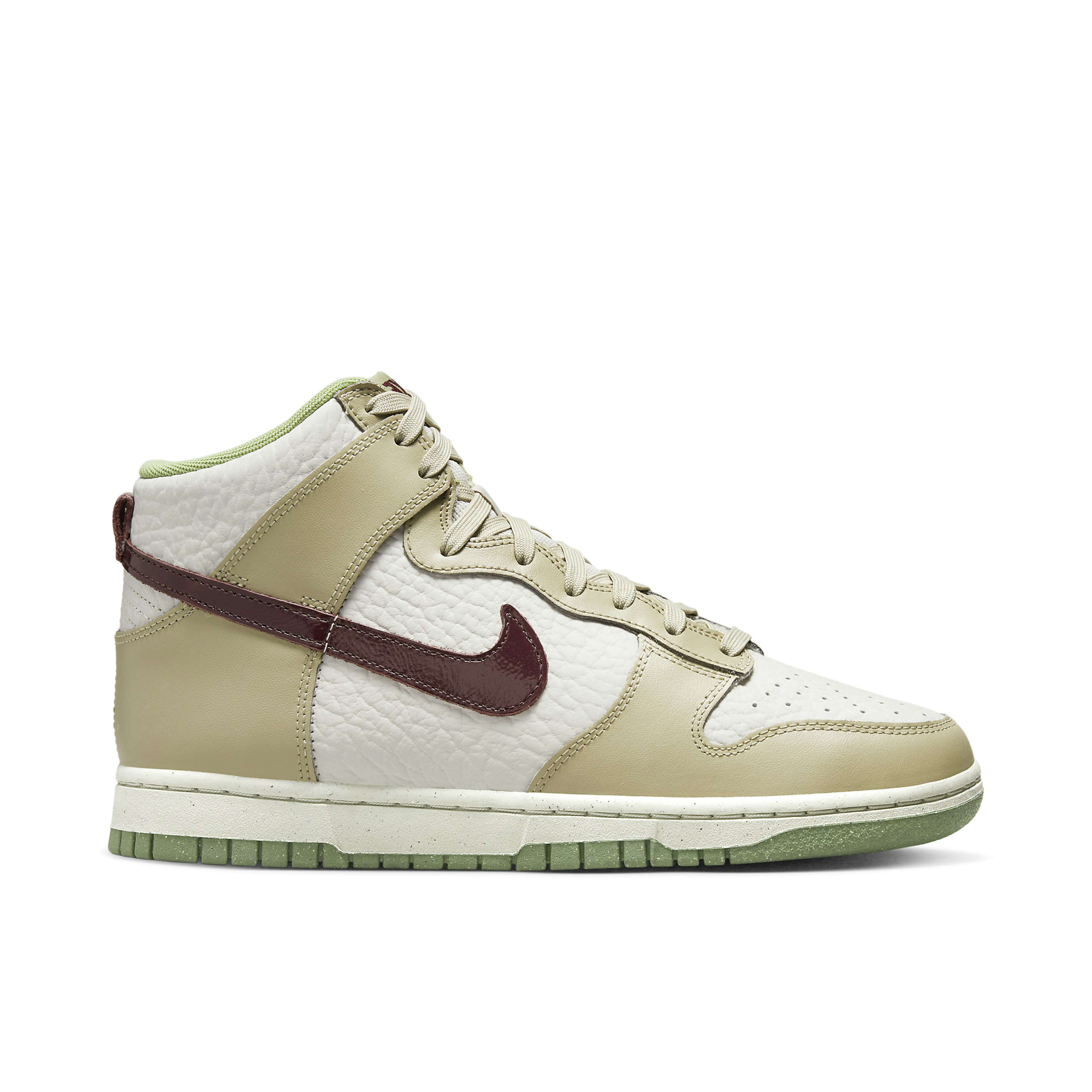 Nike Dunk High Tumbled White Tan