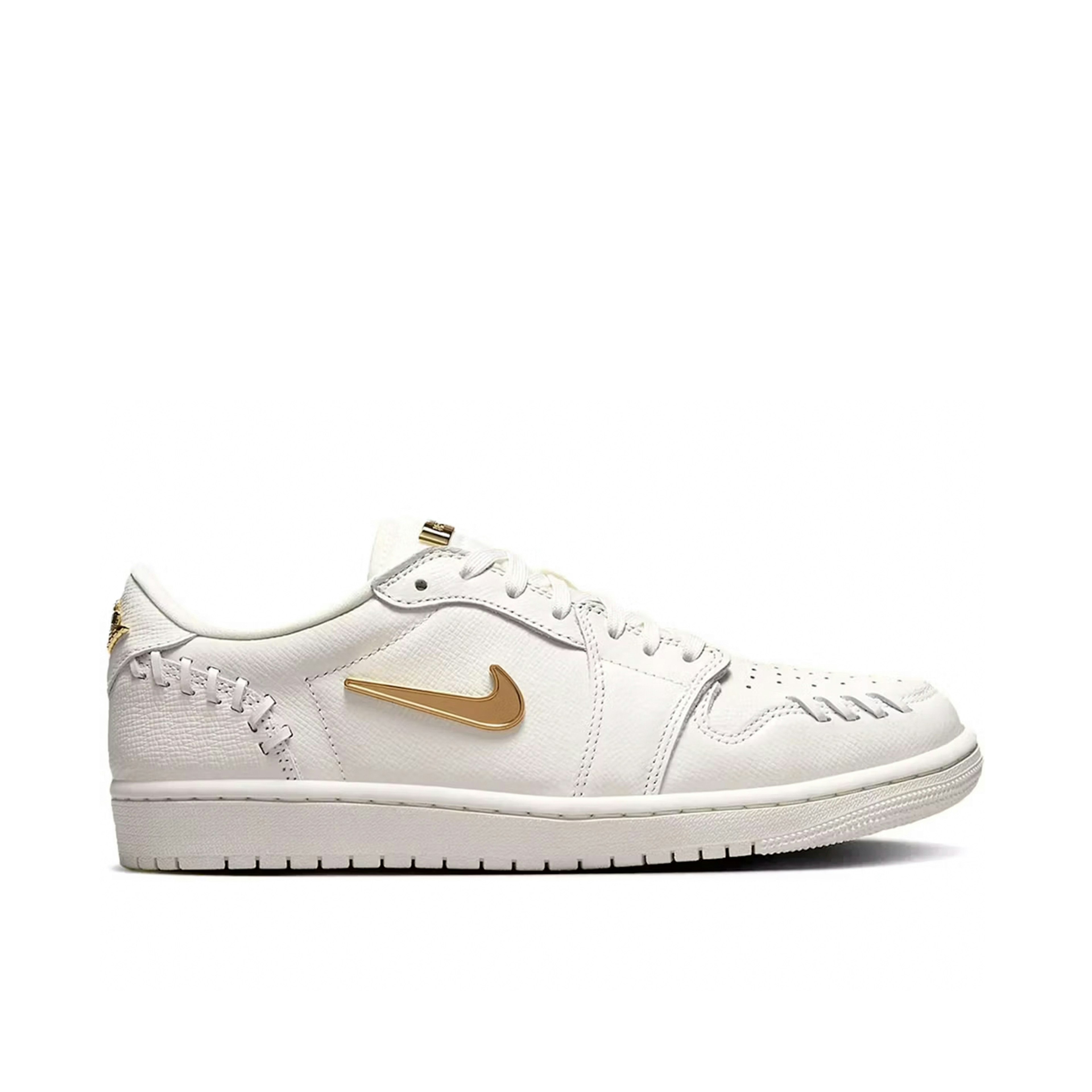Air Jordan 1 Low Method of Make Sail Metallic Gold Womens