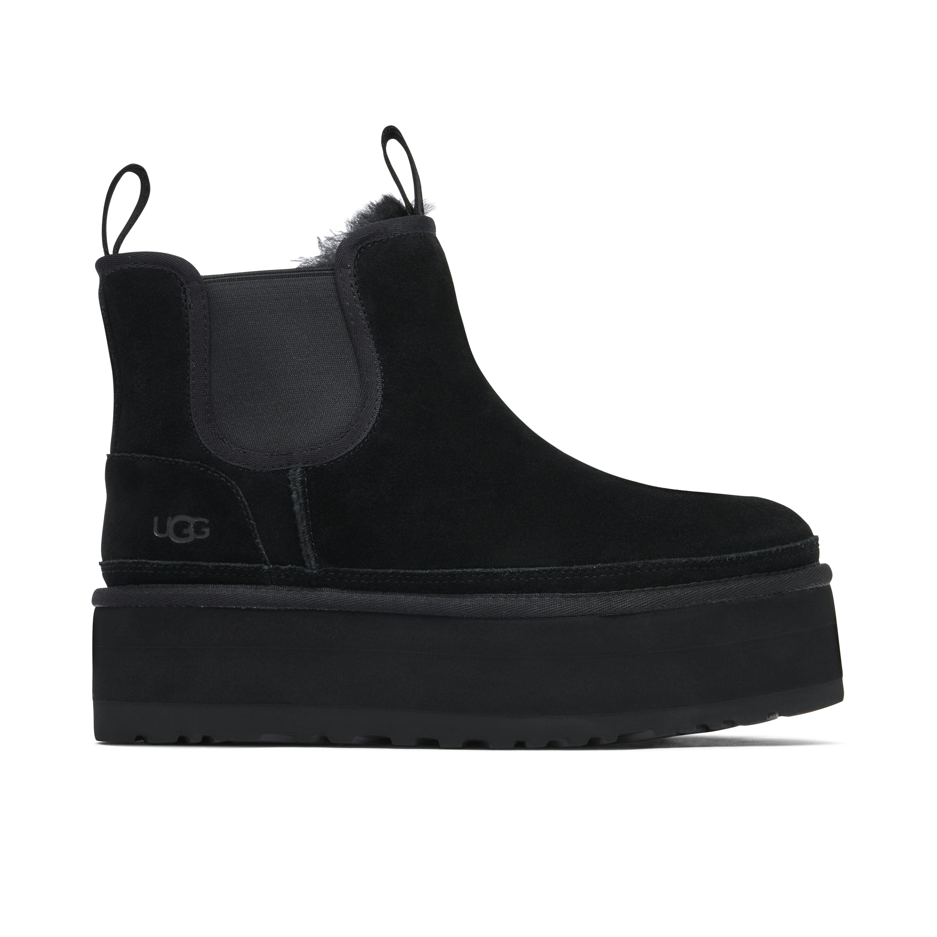 UGG Neumel Platform Chelsea Boot Black Femme