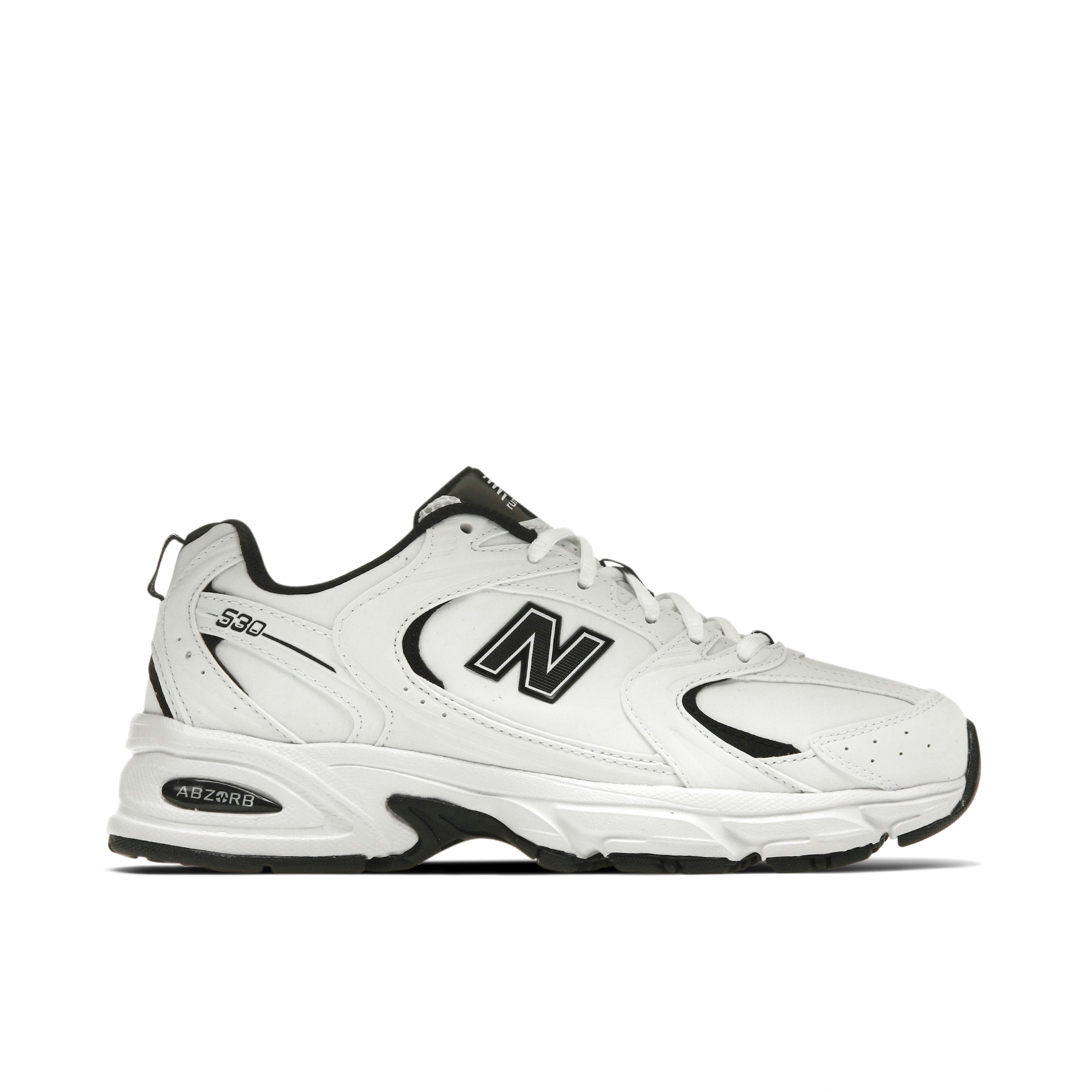 New Balance 530 White Black Leather