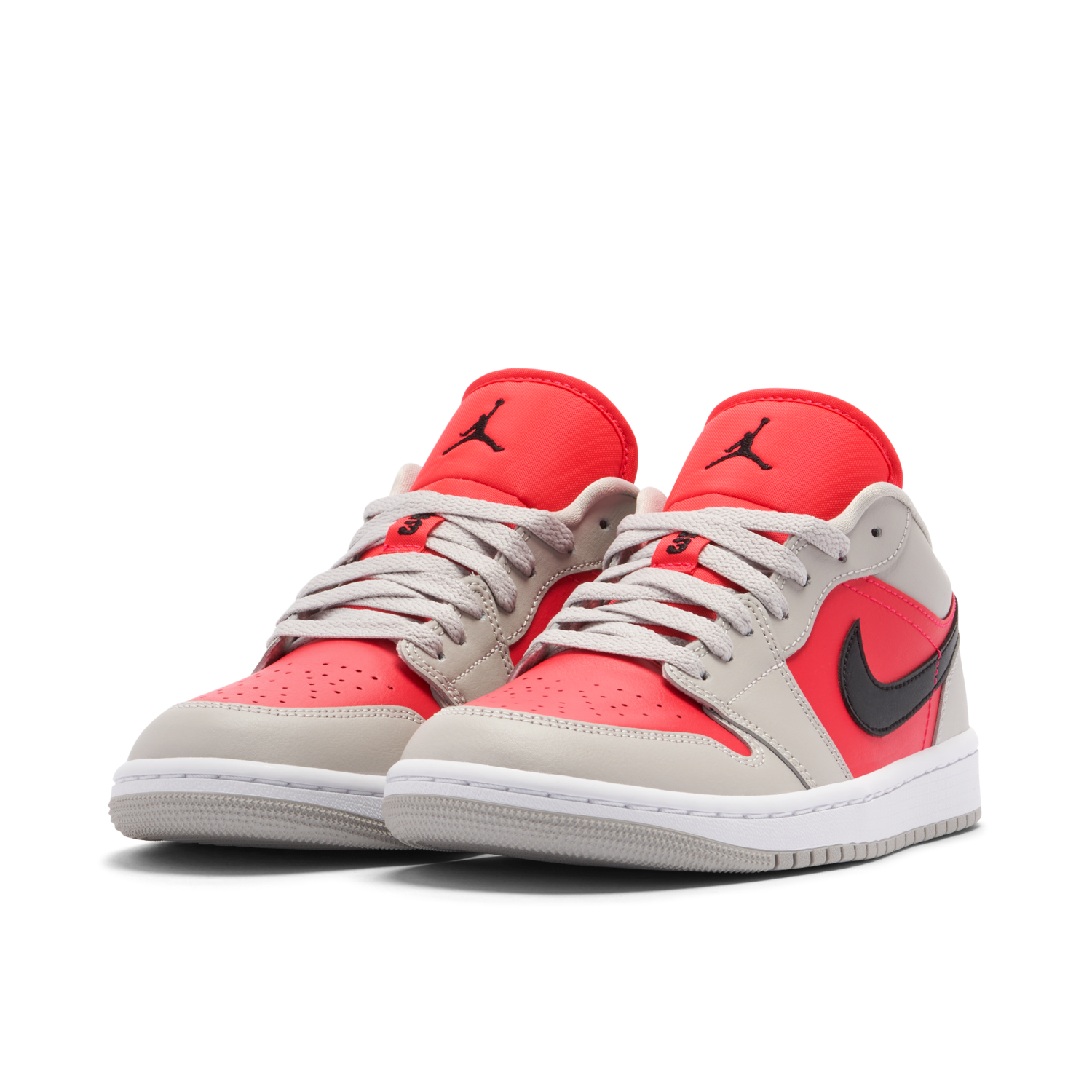 Air Jordan 1 Low Light Iron Red Femme