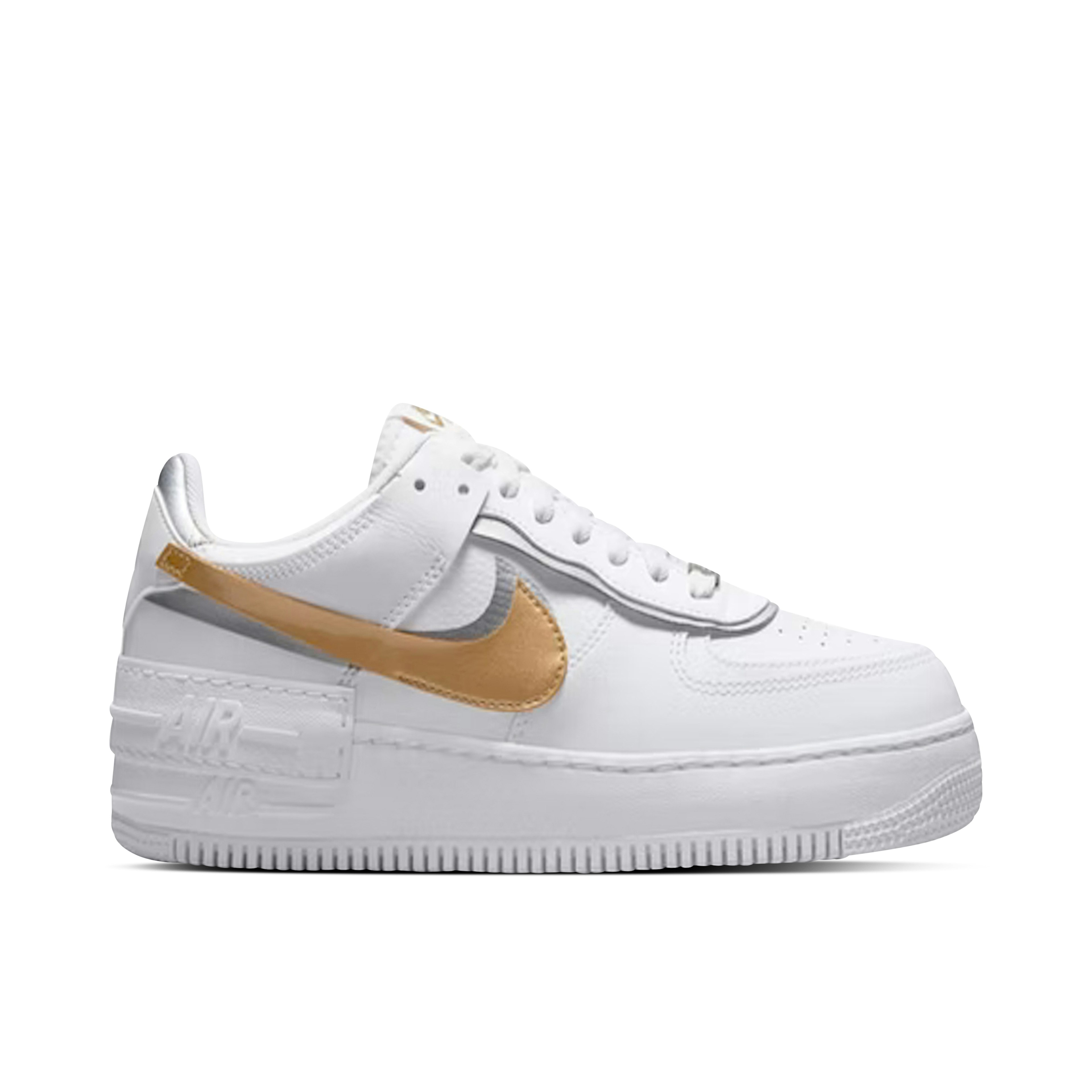 Nike Air Force 1 Shadow White Metallic Gold