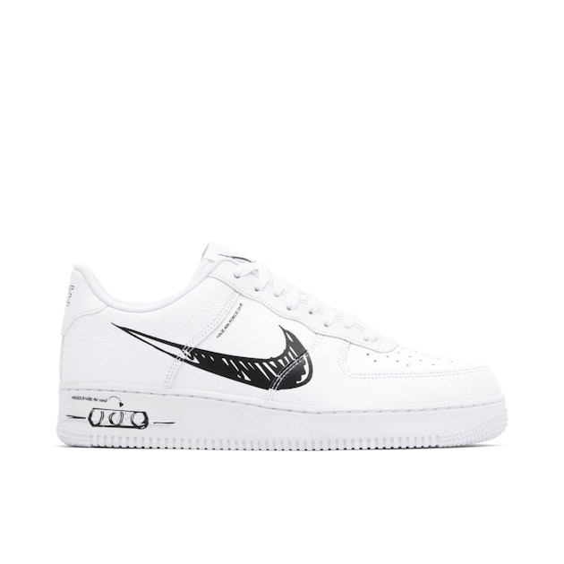 nike air force 1 low white sketch sneaker
