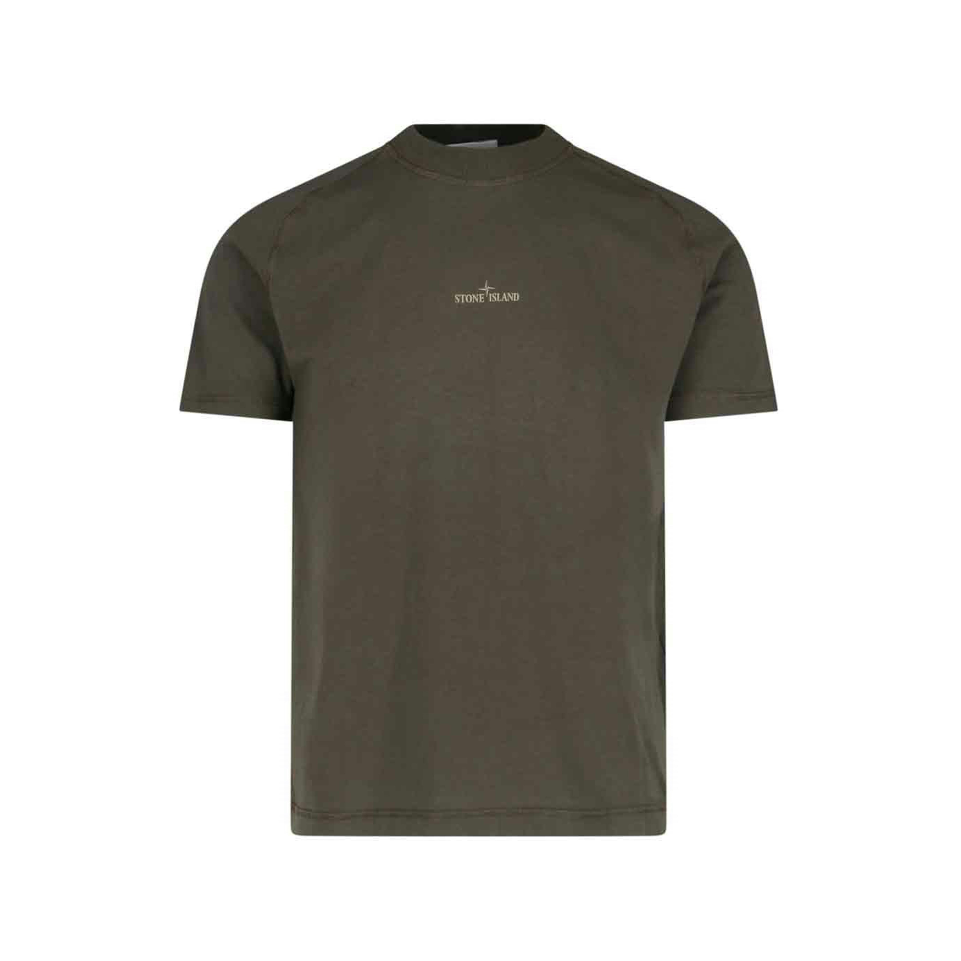 Stone Island T-shirt Logo Military Green