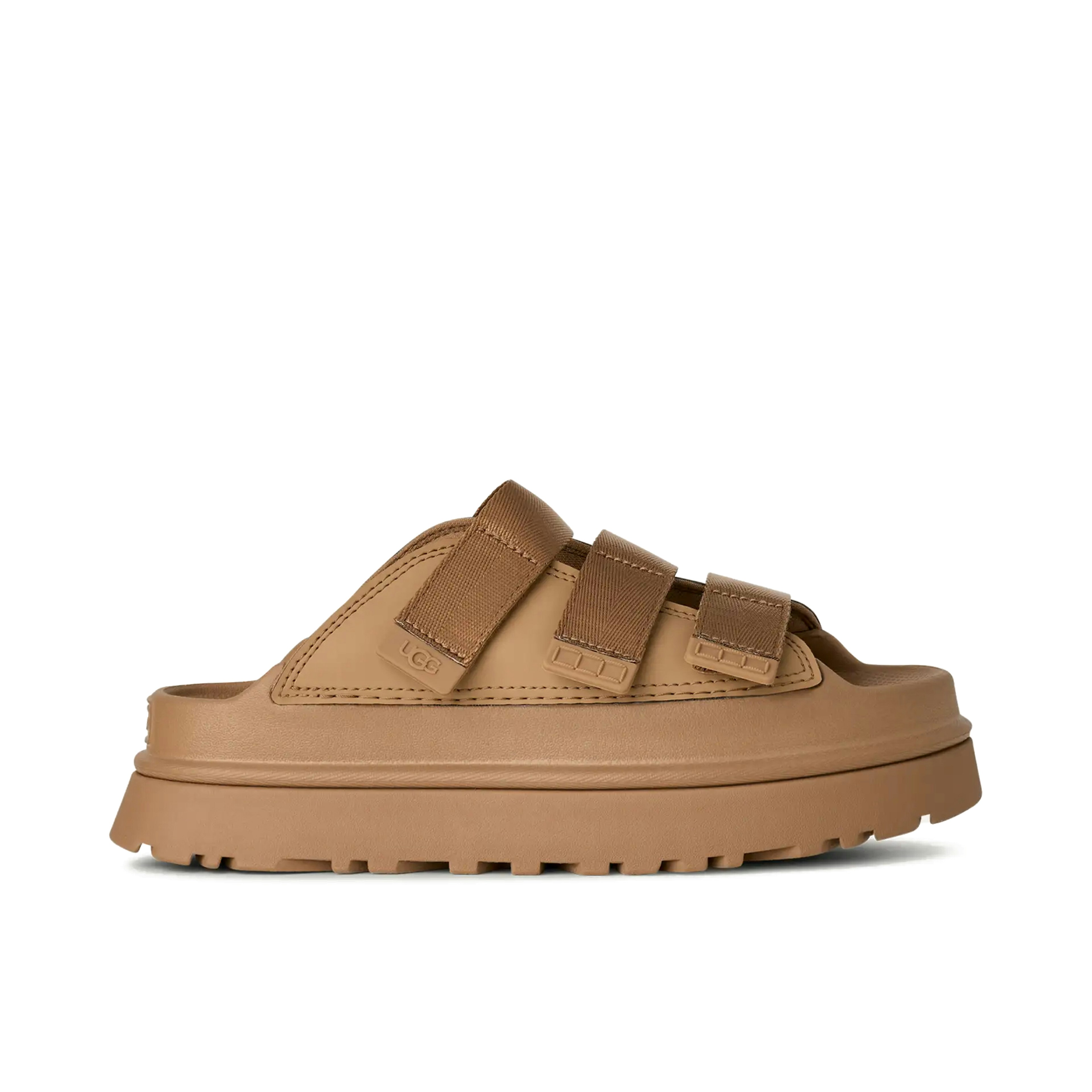 UGG GoldenGlow Slide Dark Sand Womens