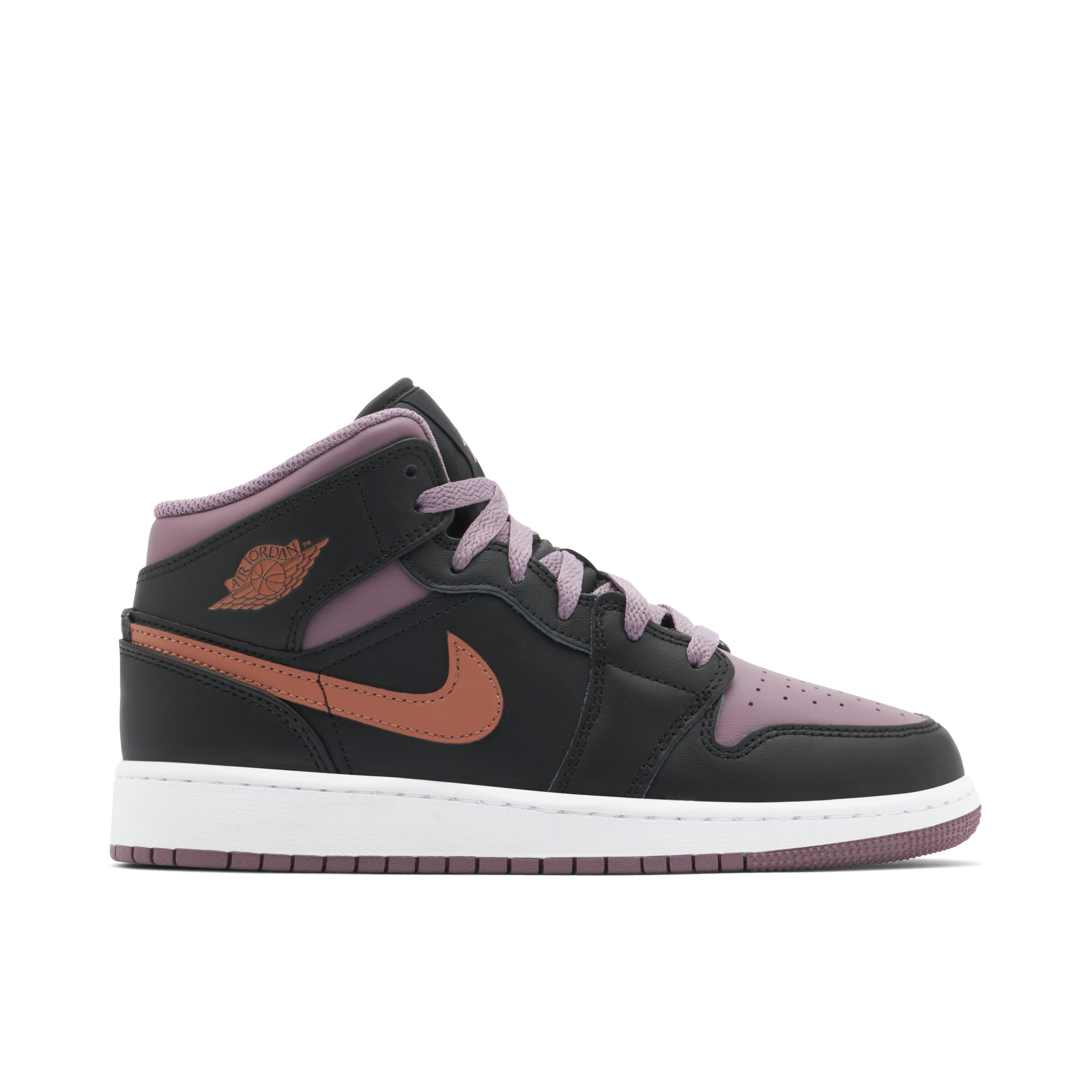 Air Jordan 1 Mid Black Sky J Mauve GS