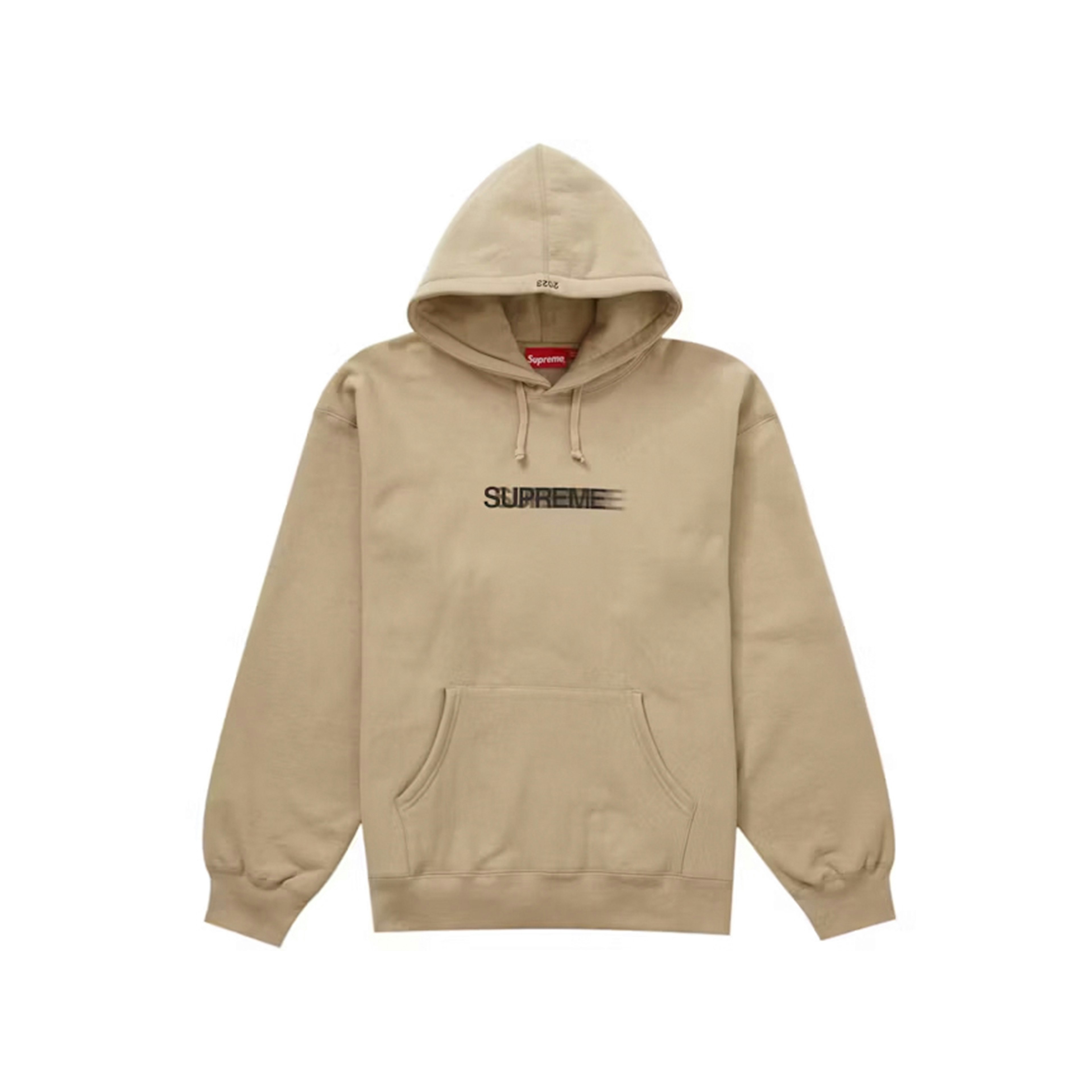 Supreme Motion Logo Hooded Sweatshirt (SS23) Dark Tan