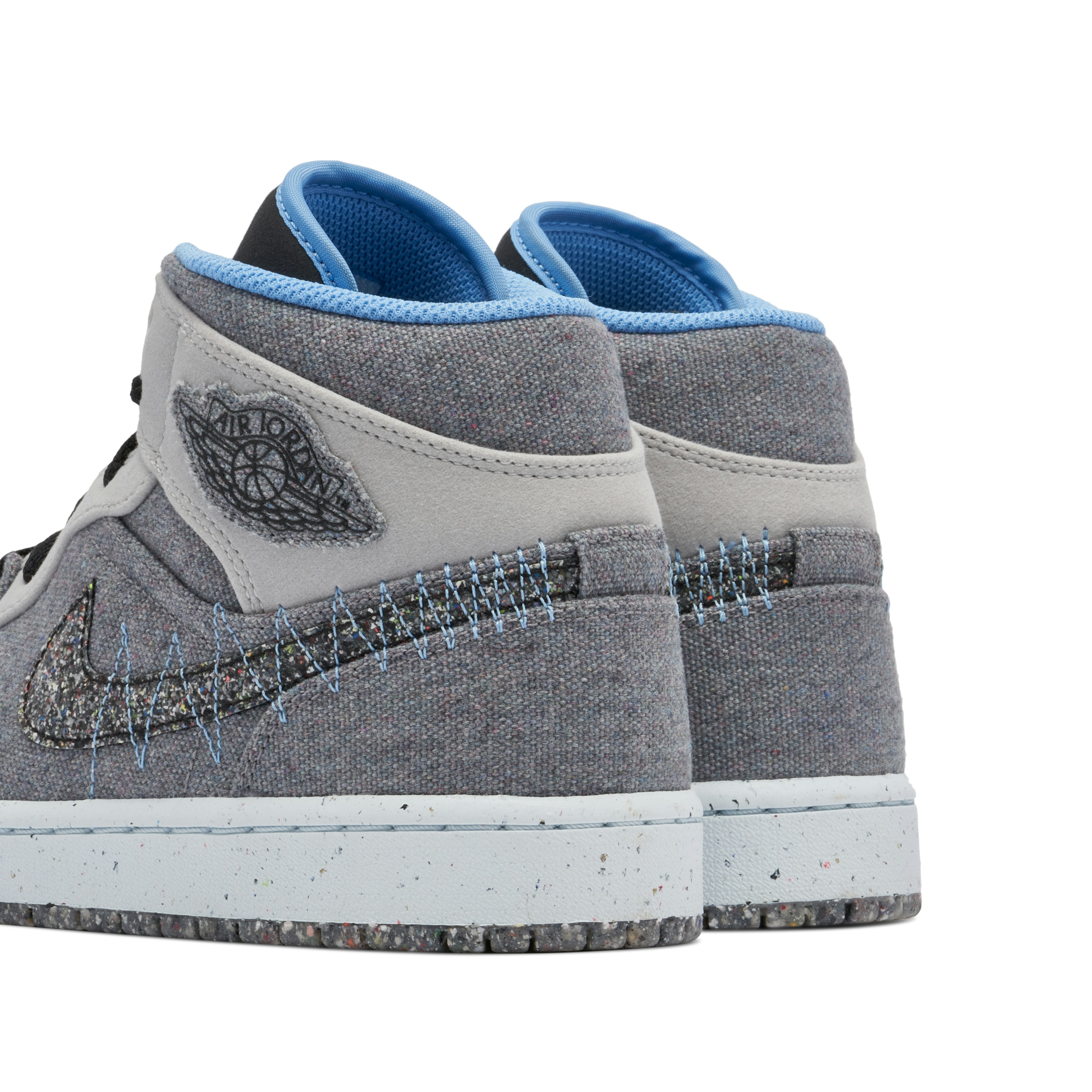 Air Jordan 1 Mid Crater Grey Black Blue