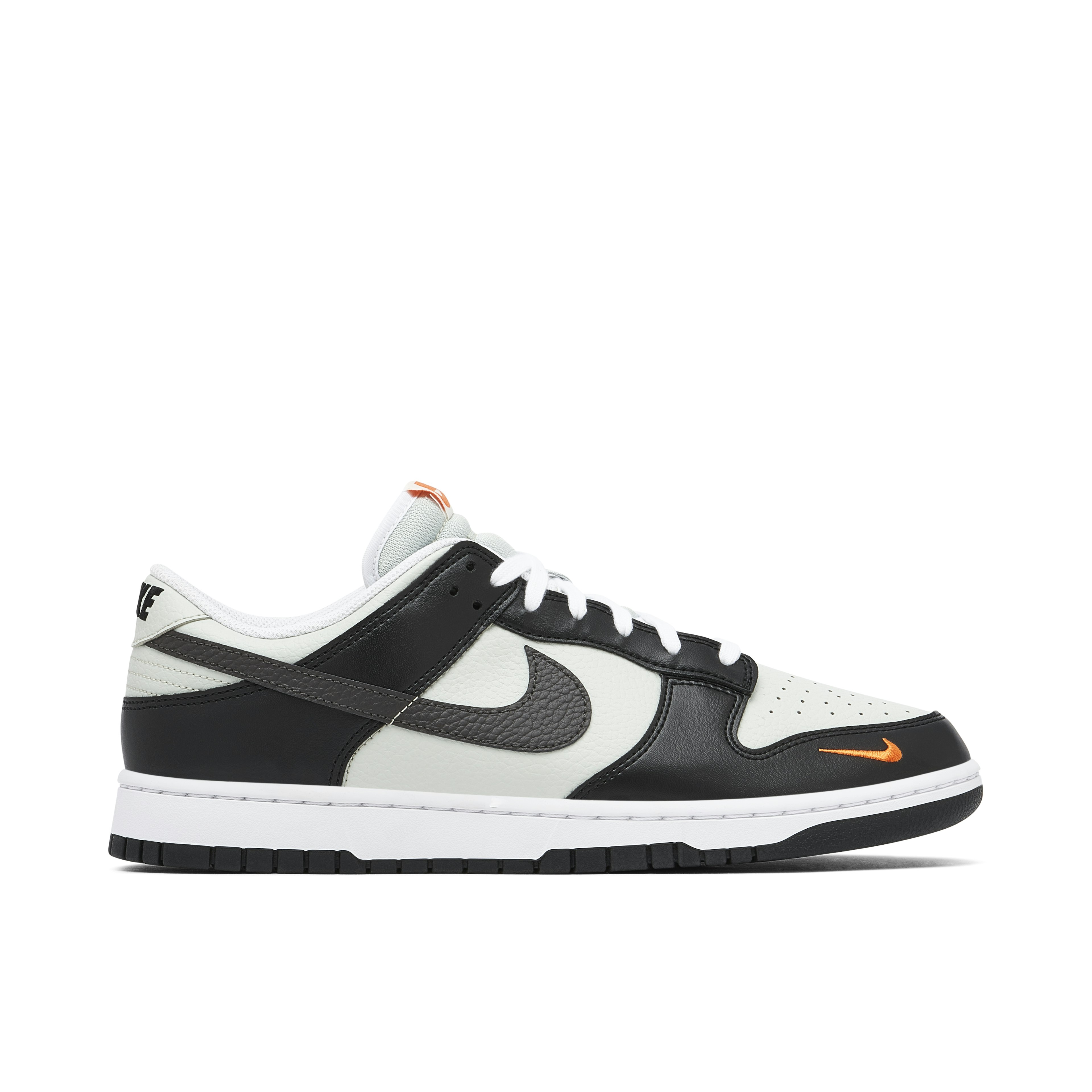 Nike Dunk Low Mini Swoosh Black Grey Orange