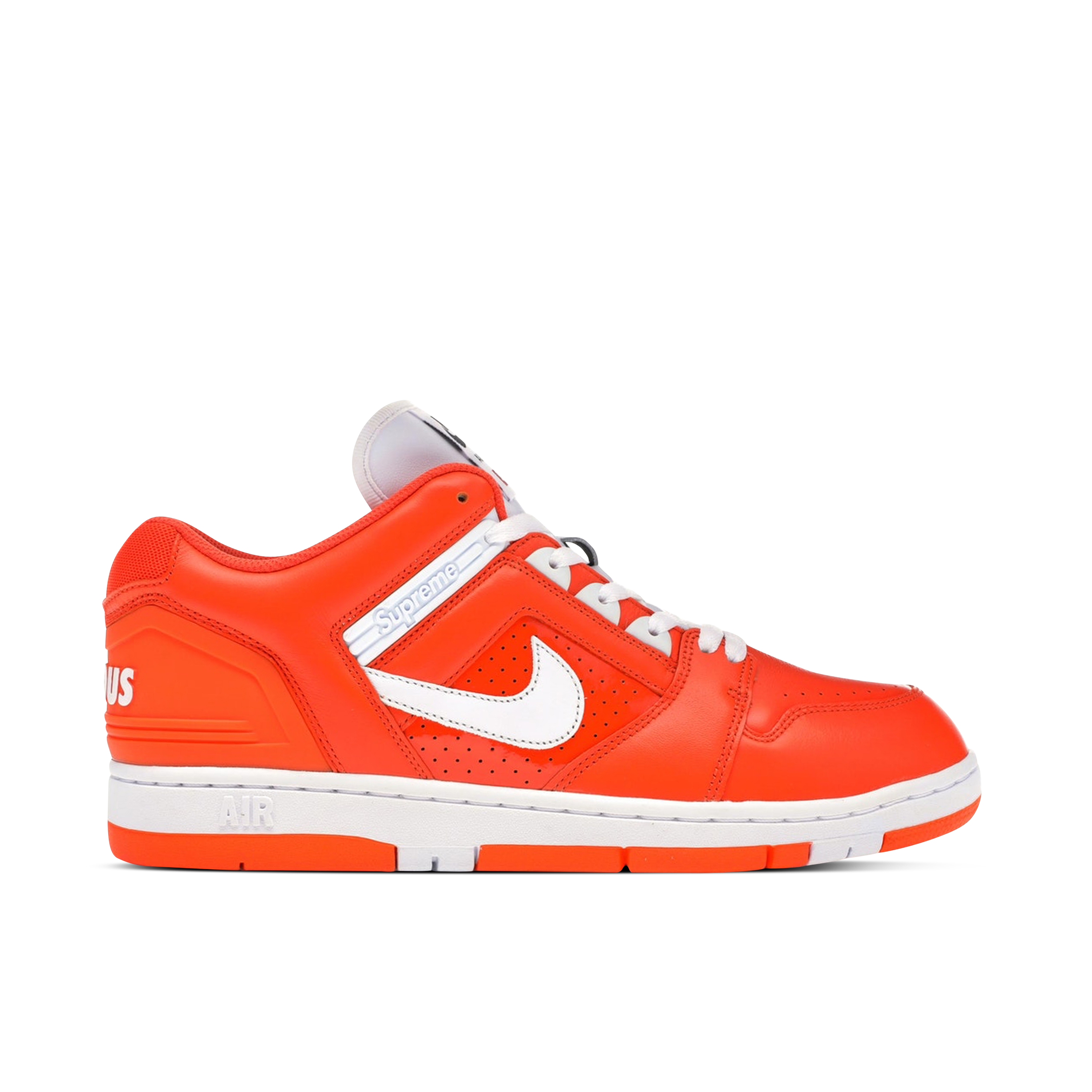 Nike SB x Supreme Air Force 2 Low Orange AA0871 818 Laced