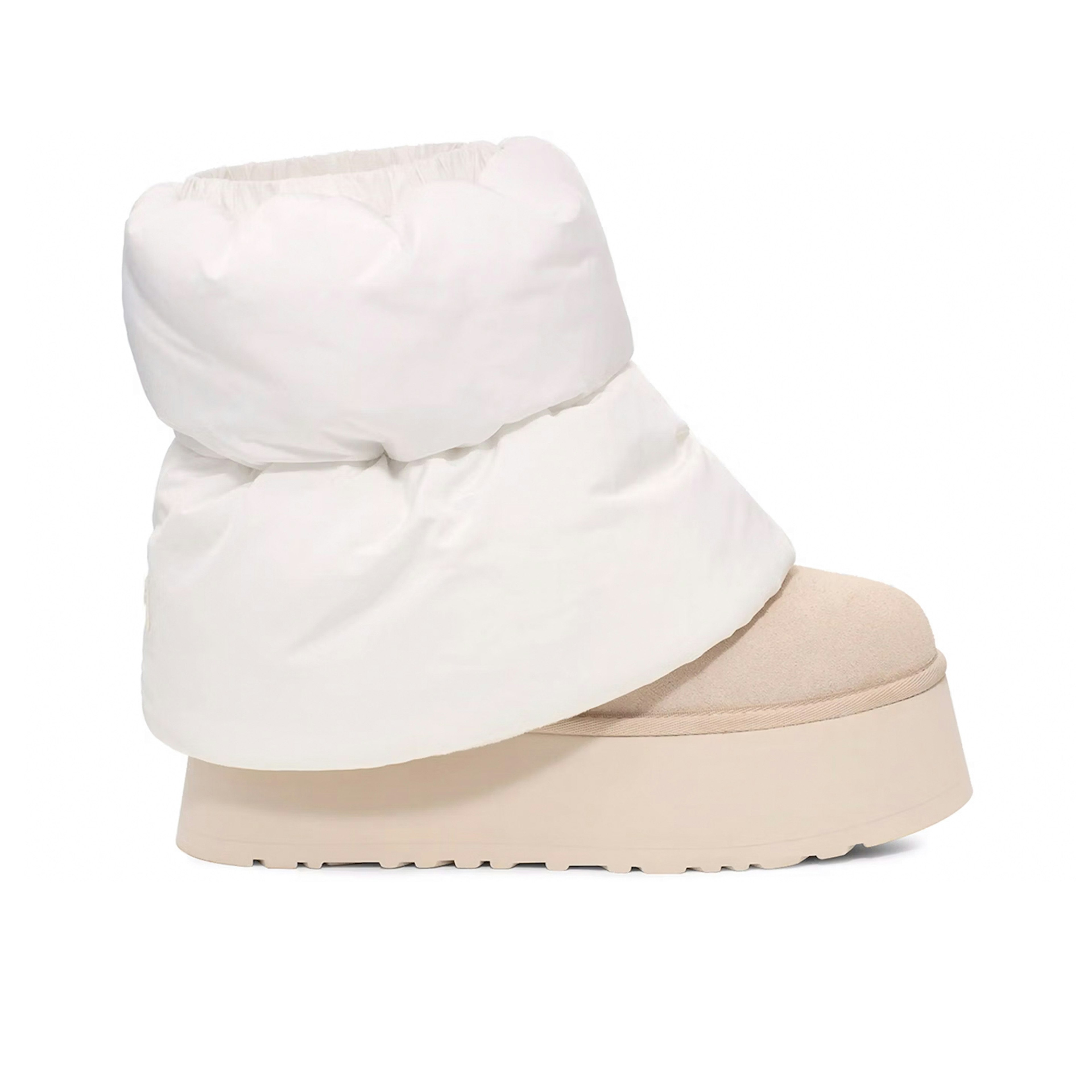 UGG Classic Mini Dipper Puffer Boot White Ceramic Womens