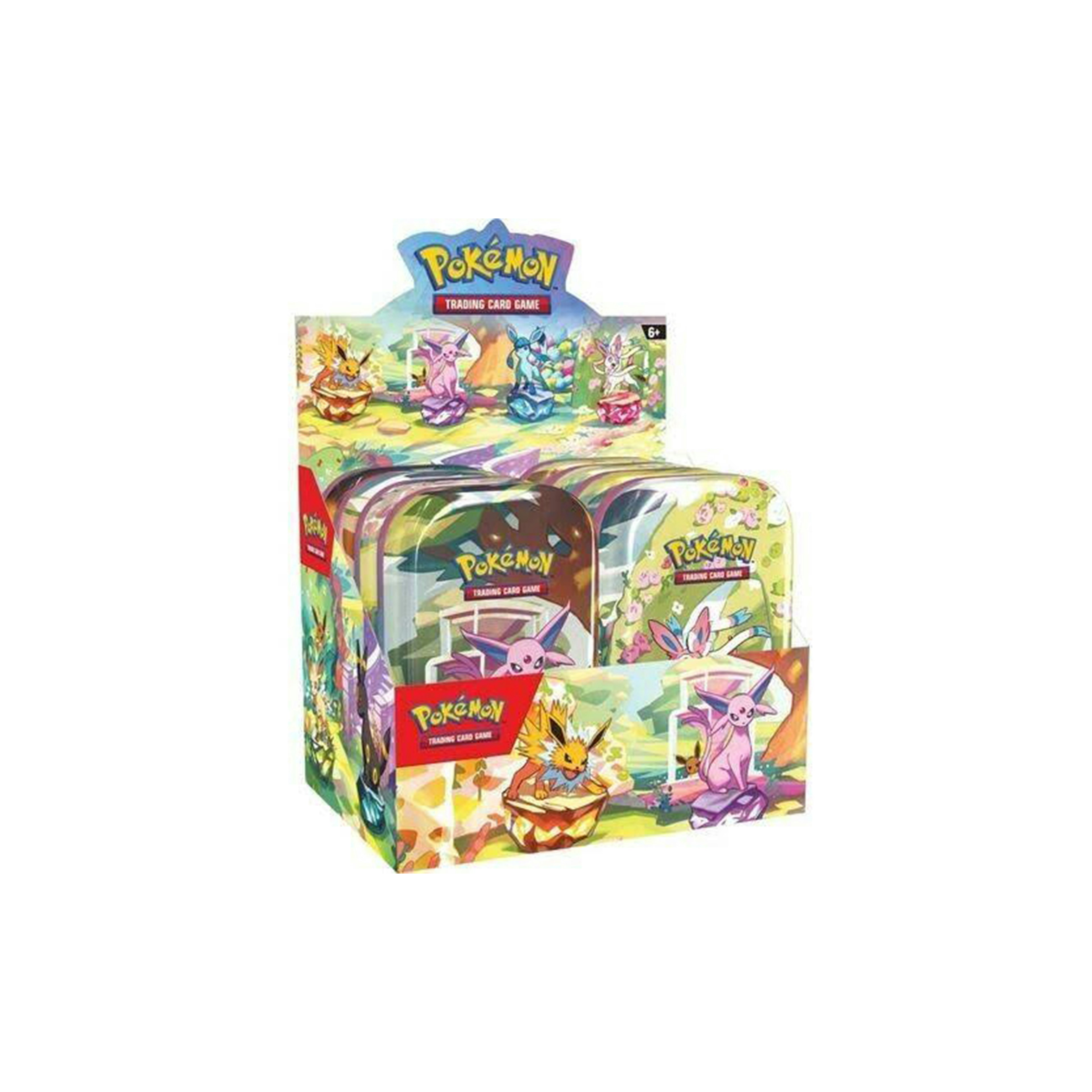 Pokémon Scarlet & Violet Prismatic Evolutions 8 Tin Mini Display