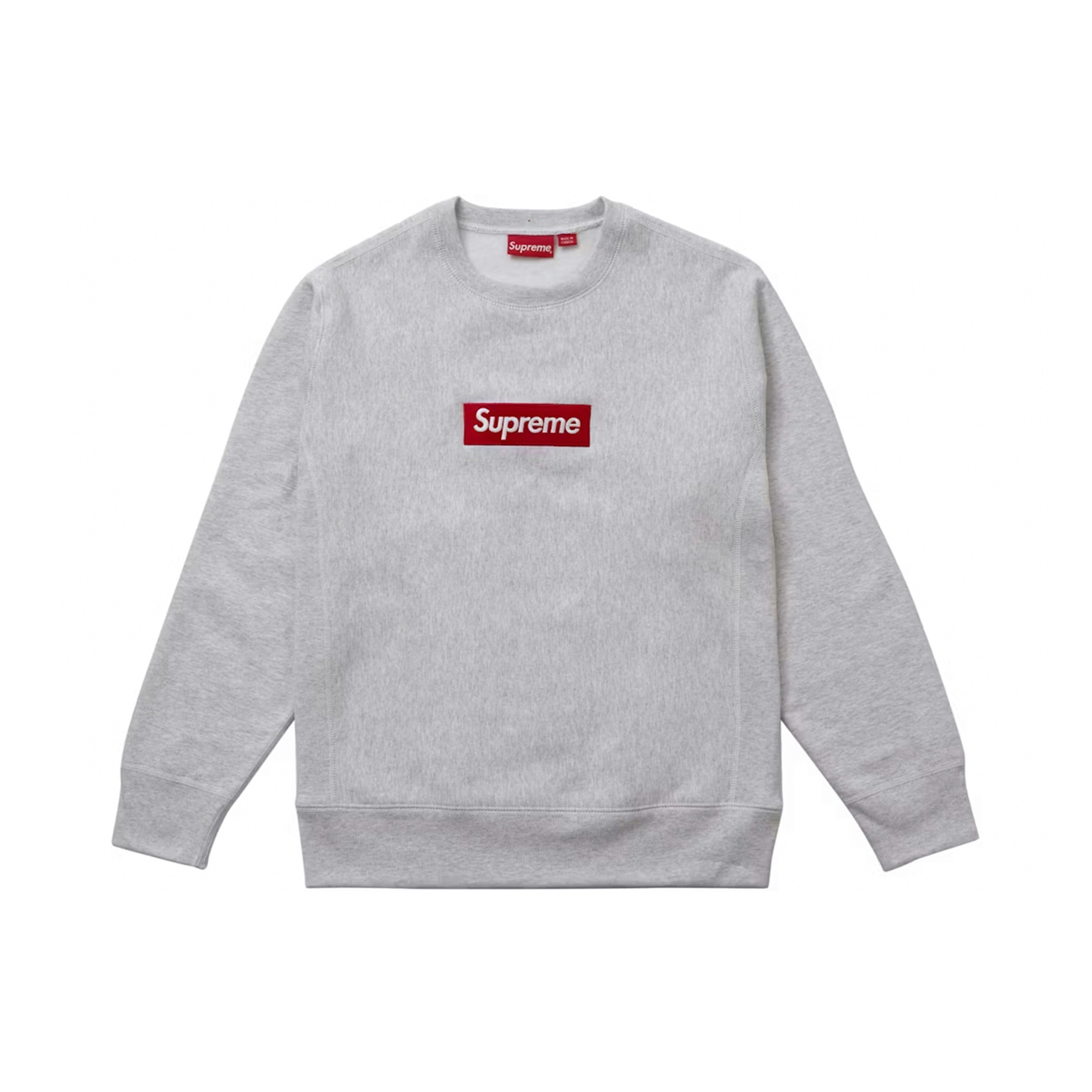 Supreme Box Logo Crewneck (FW18) Ash Grey