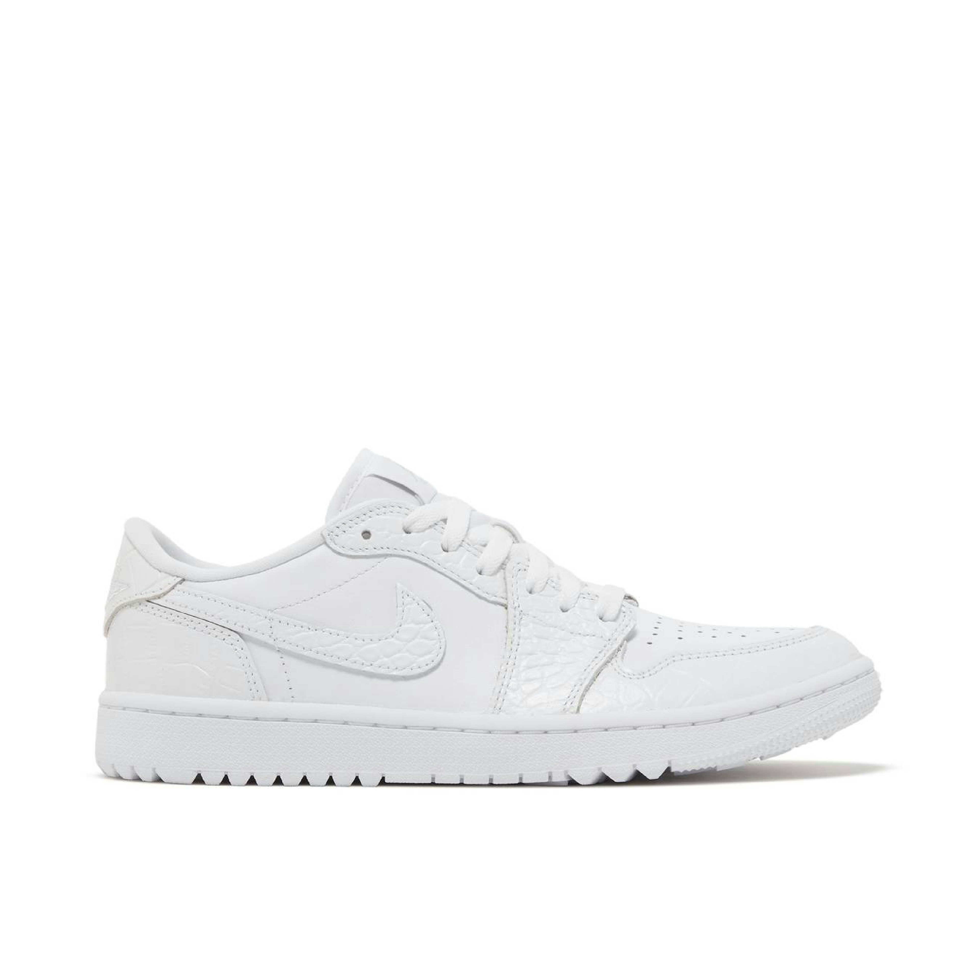 Air Jordan 1 Low Golf White Crocodile