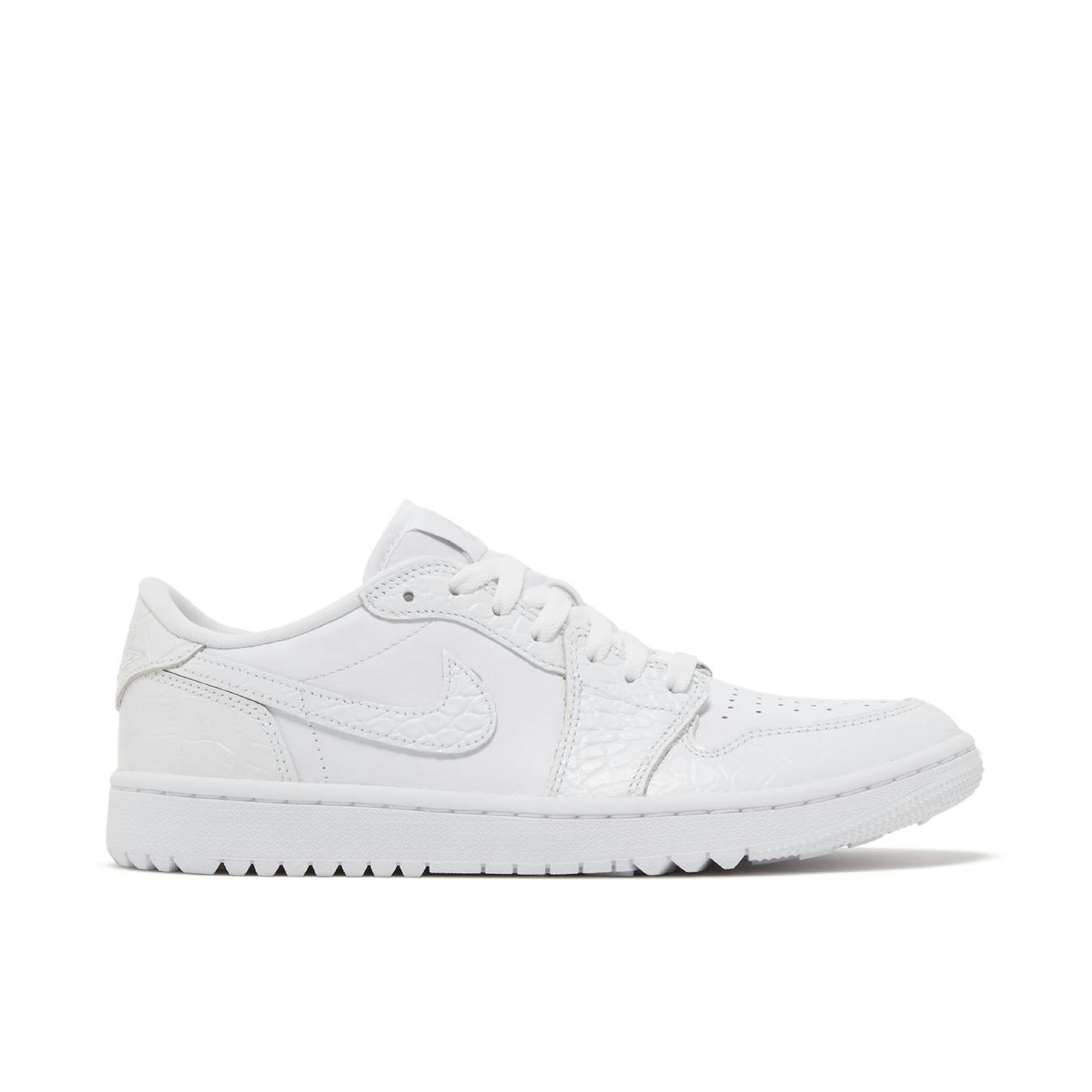 Air Jordan 1 Low Golf White Crocodile