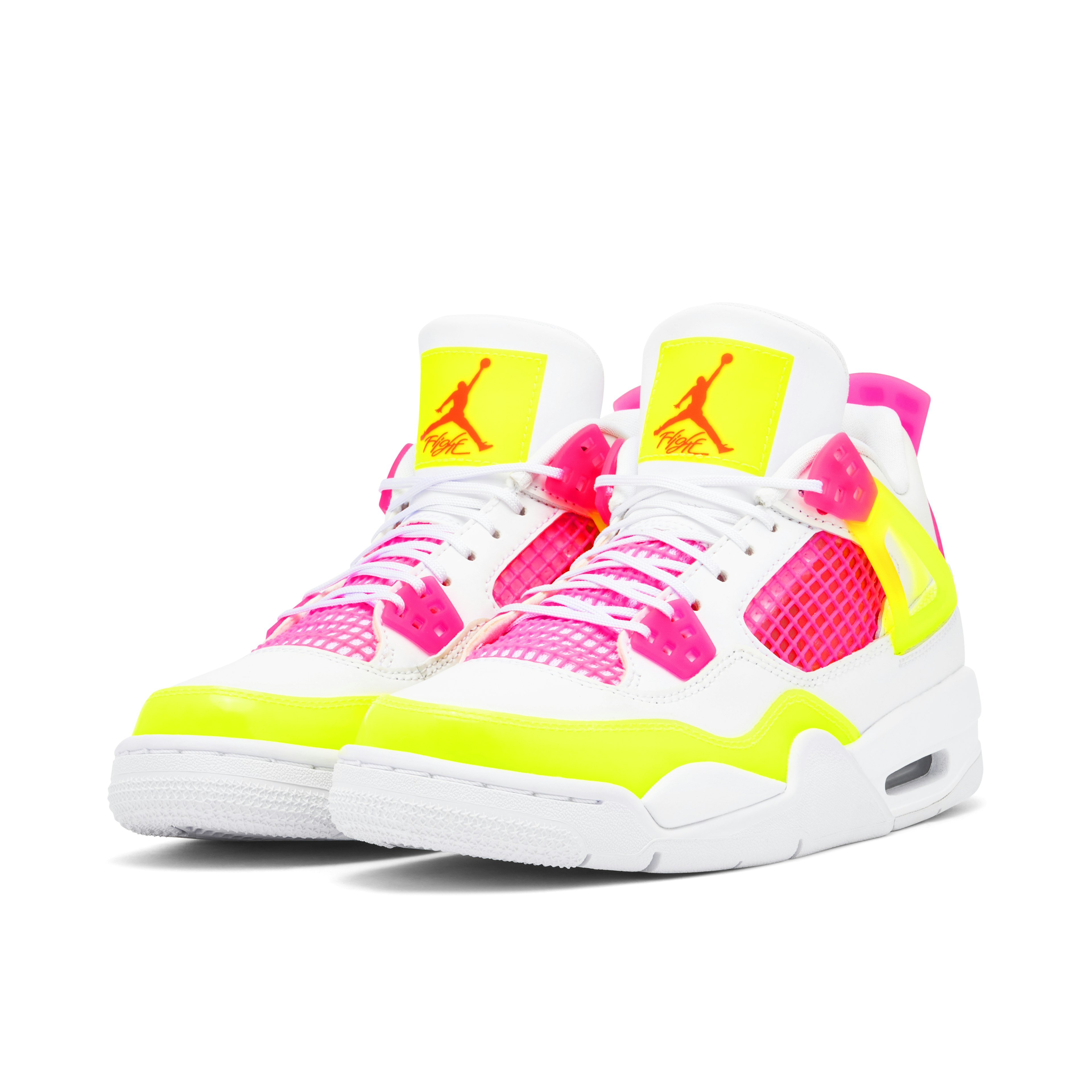 Air Jordan 4 Retro White Lemon Pink GS